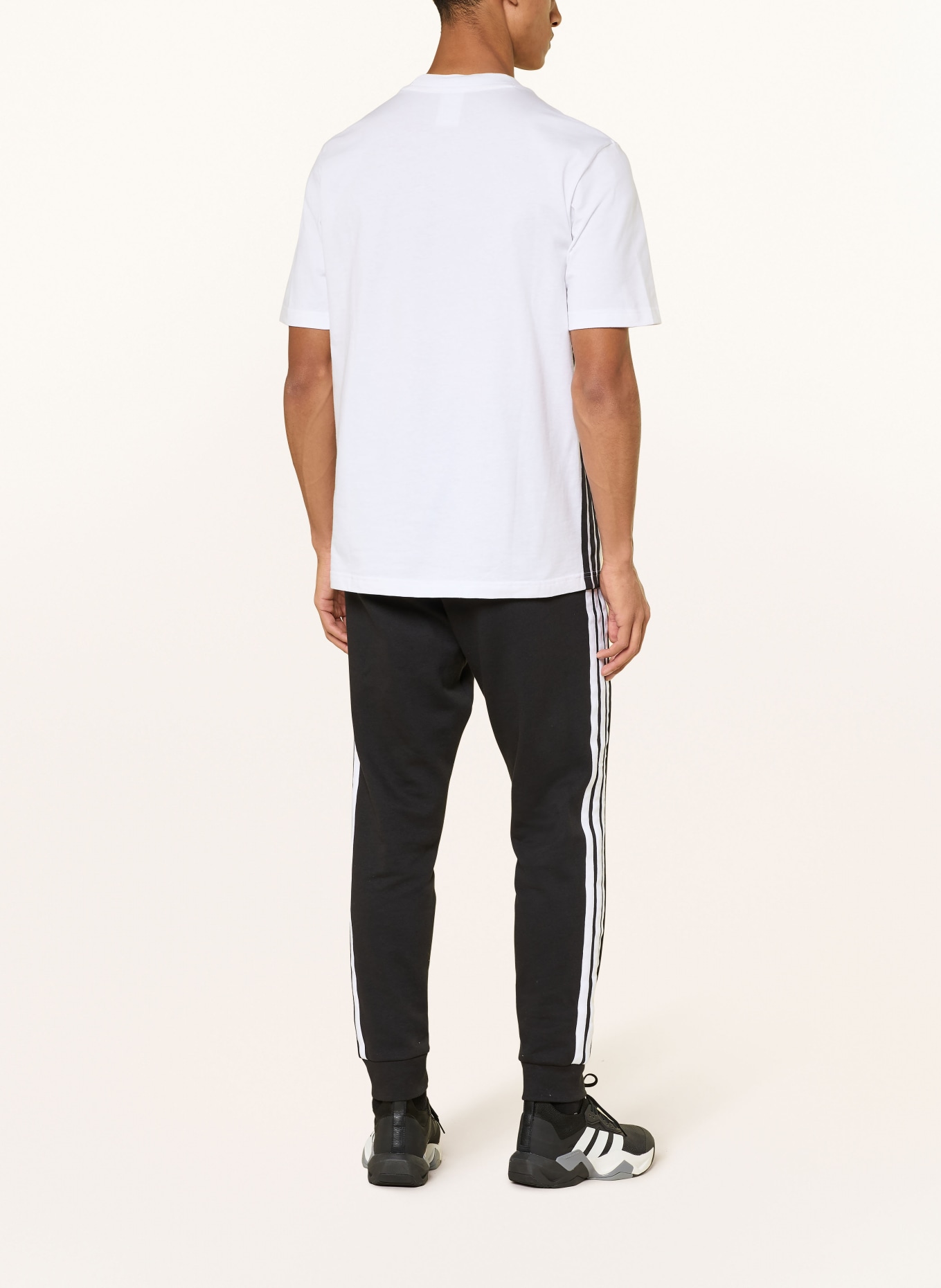 adidas T-Shirt ESSENTIALS 3-STRIPES: WEISS