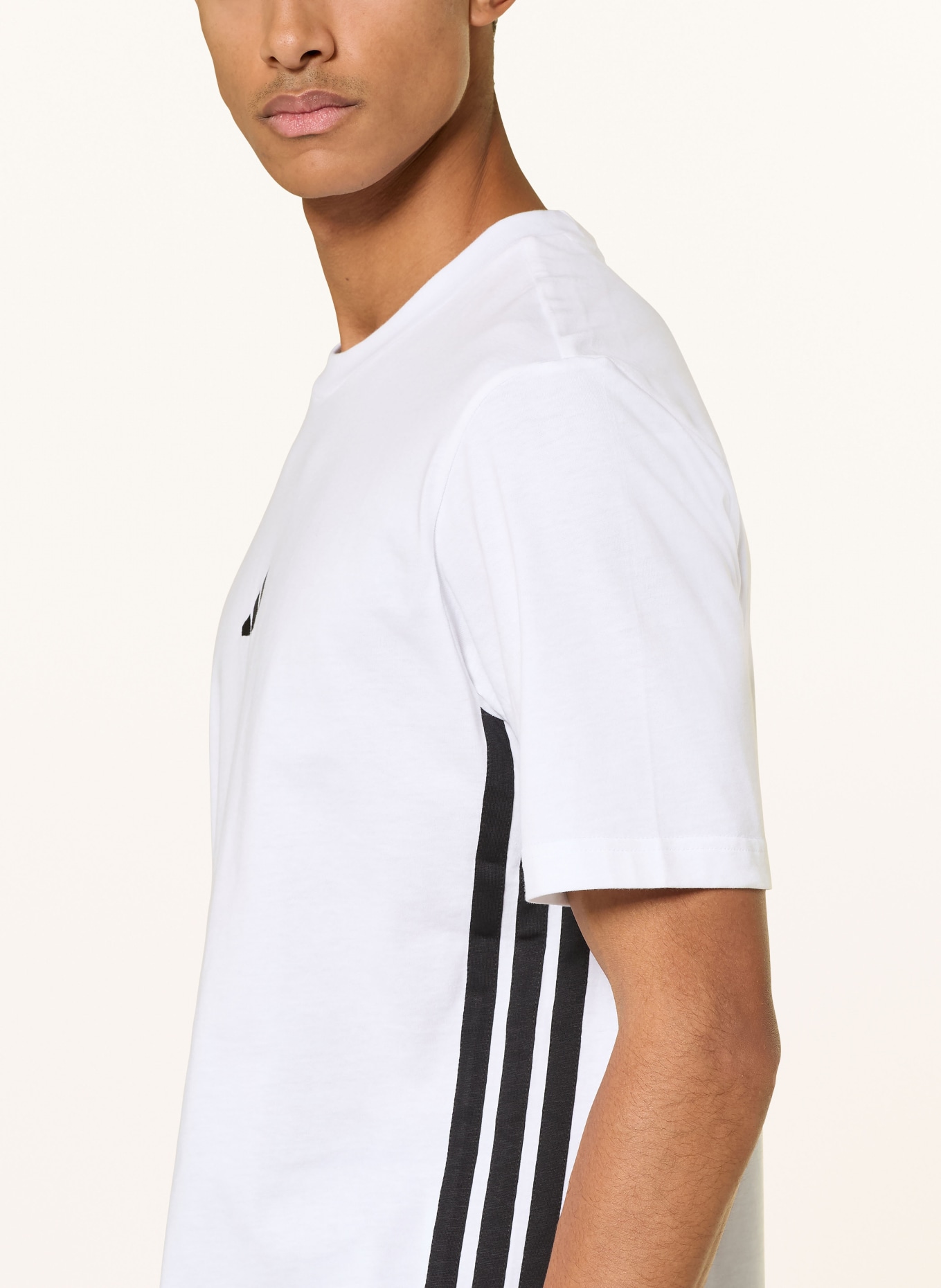 adidas T-Shirt ESSENTIALS 3-STRIPES: WEISS