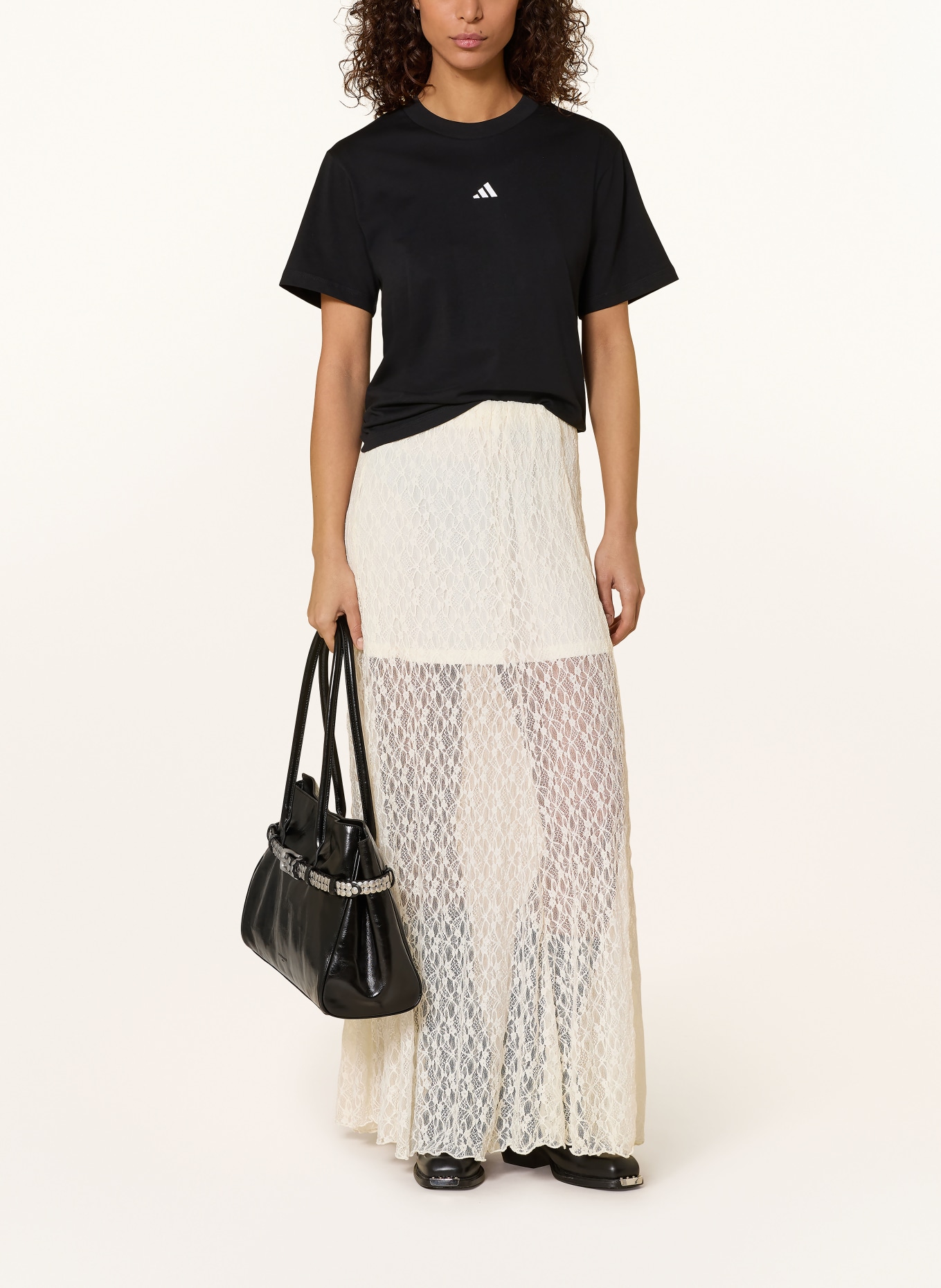 adidas T-Shirt: SCHWARZ / WEISS