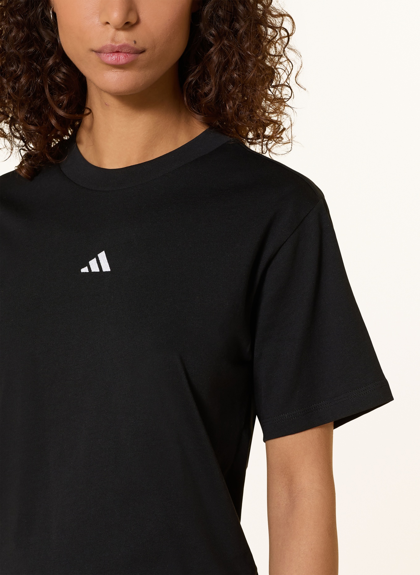 adidas T-Shirt: SCHWARZ / WEISS