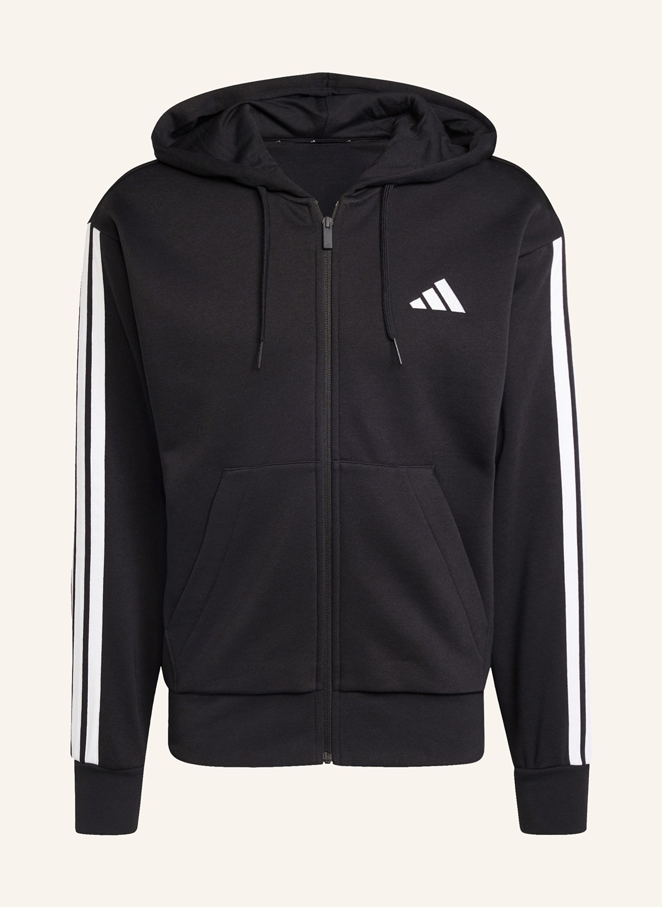 adidas Sweatjacke ESSENTIALS 3-STRIPES: SCHWARZ