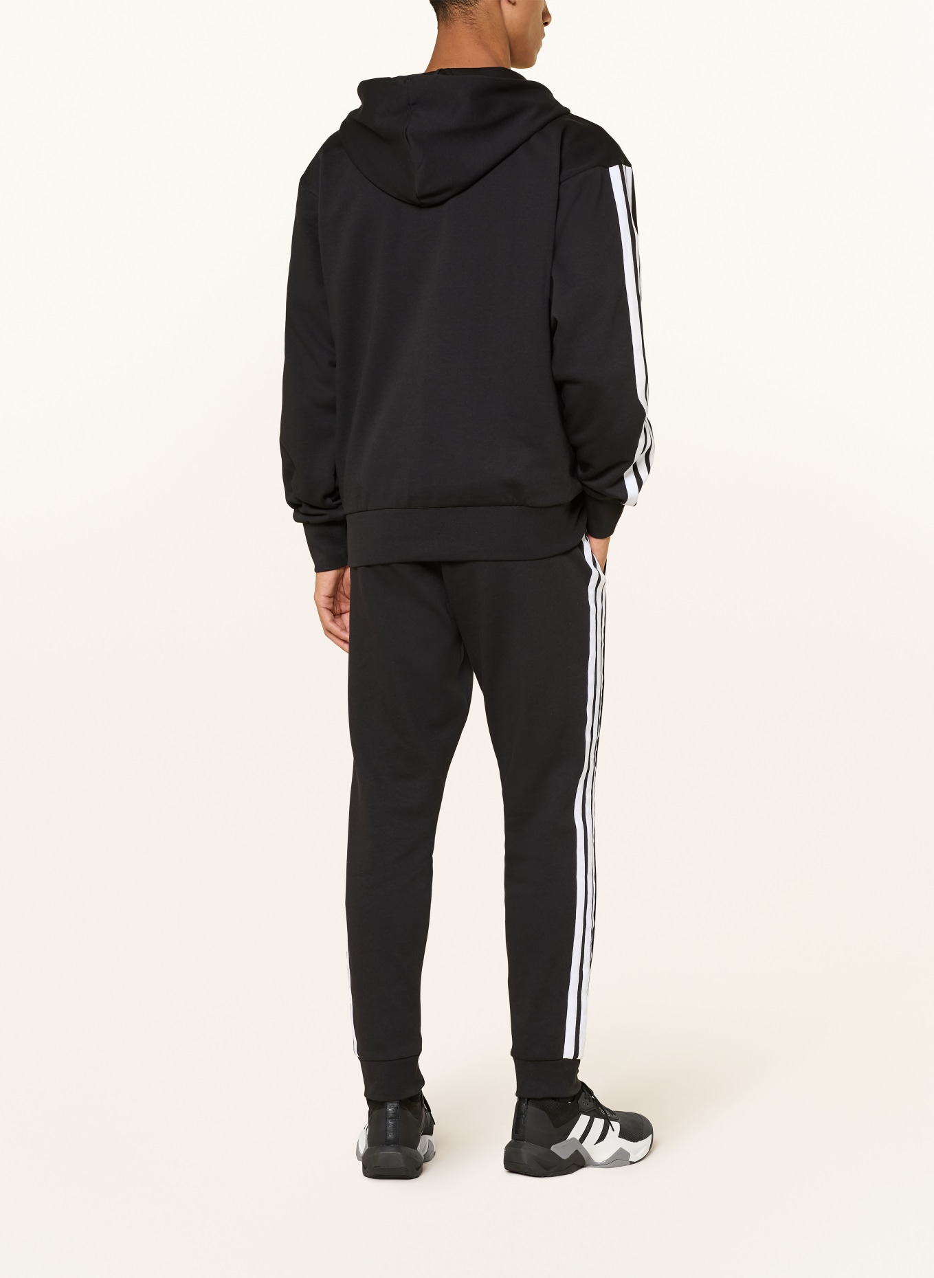 adidas Sweatjacke ESSENTIALS 3-STRIPES: SCHWARZ