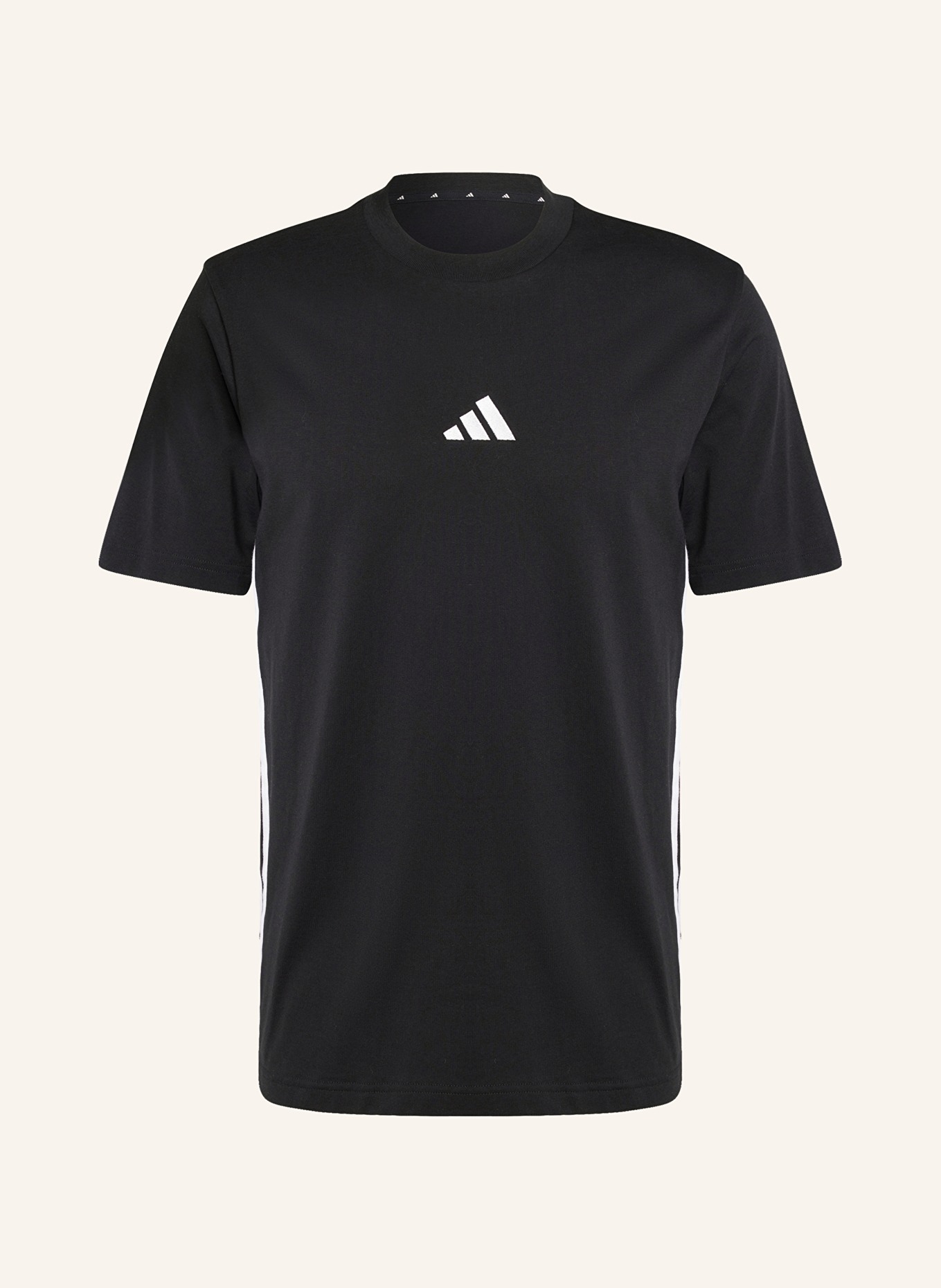 adidas T-Shirt ESSENTIALS 3-STRIPES: SCHWARZ