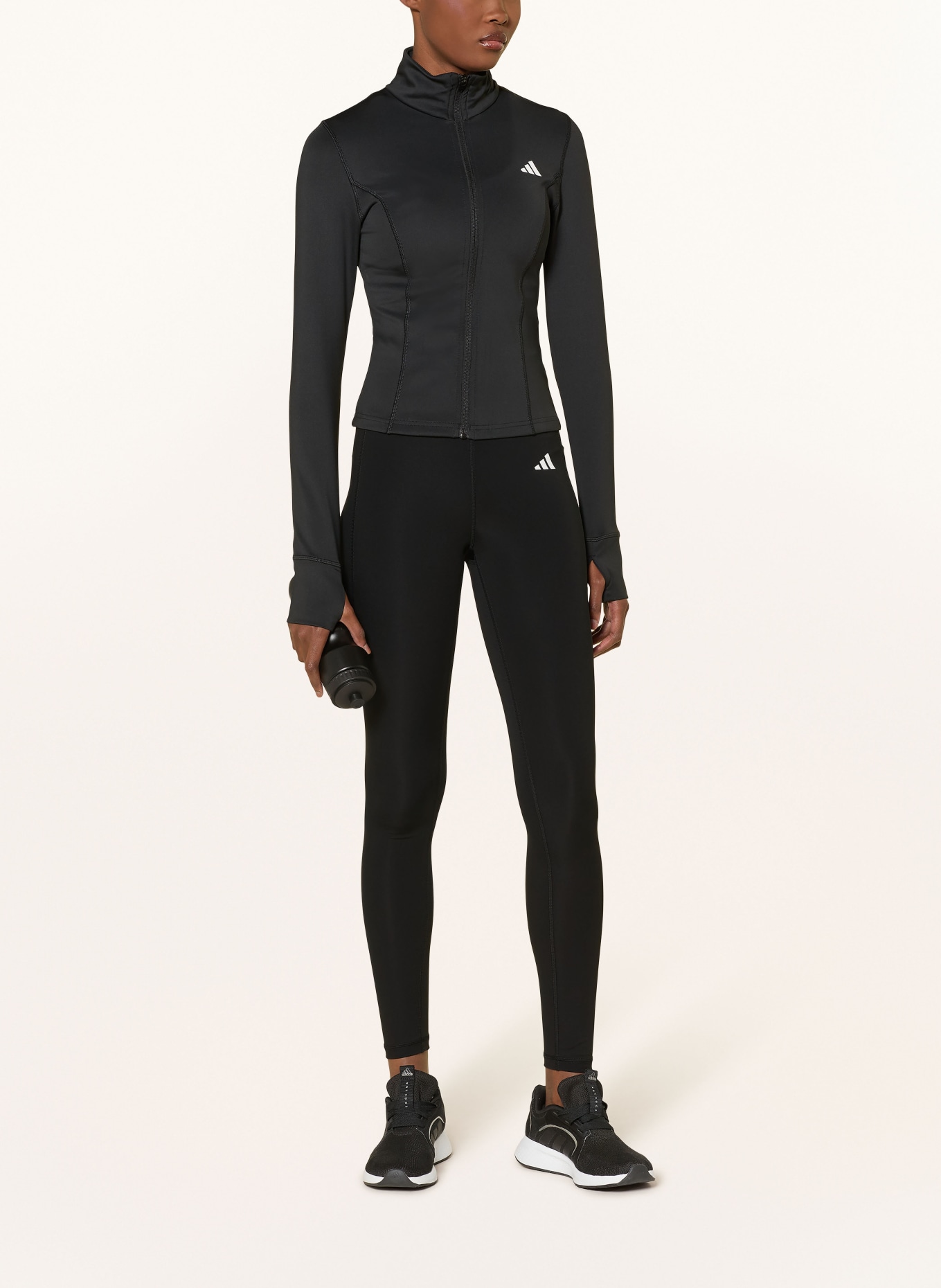 adidas Punčocháče OPTIME ESSENTIALS: ČERNÁ