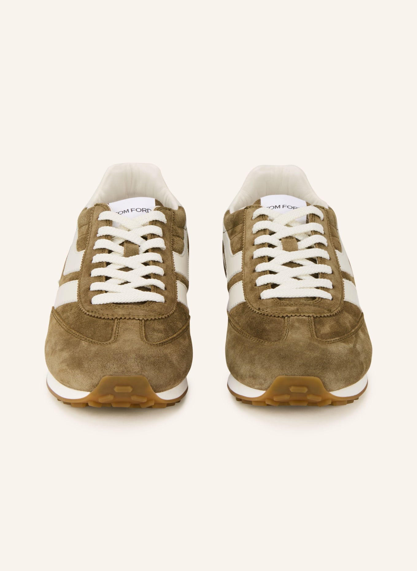 TOM FORD Tenisky MICK: HNĚDÁ / BÍLÁ