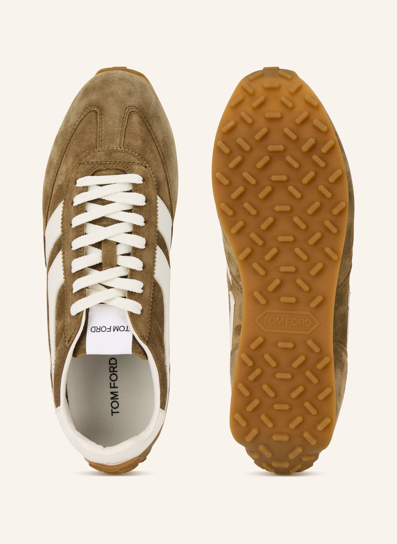 TOM FORD Tenisky MICK: HNĚDÁ / BÍLÁ