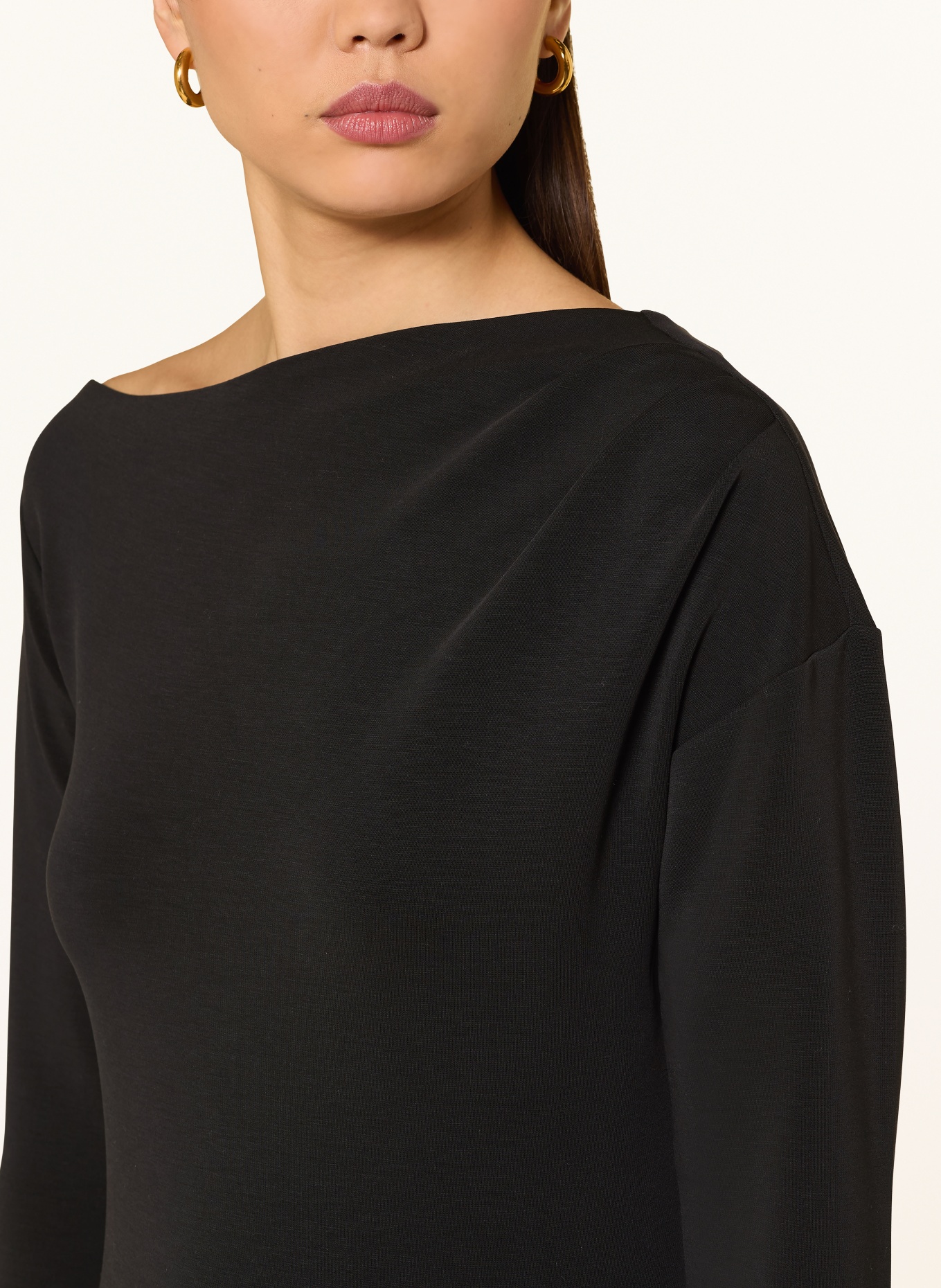 SELECTED Femme one-shoulder top: BLACK