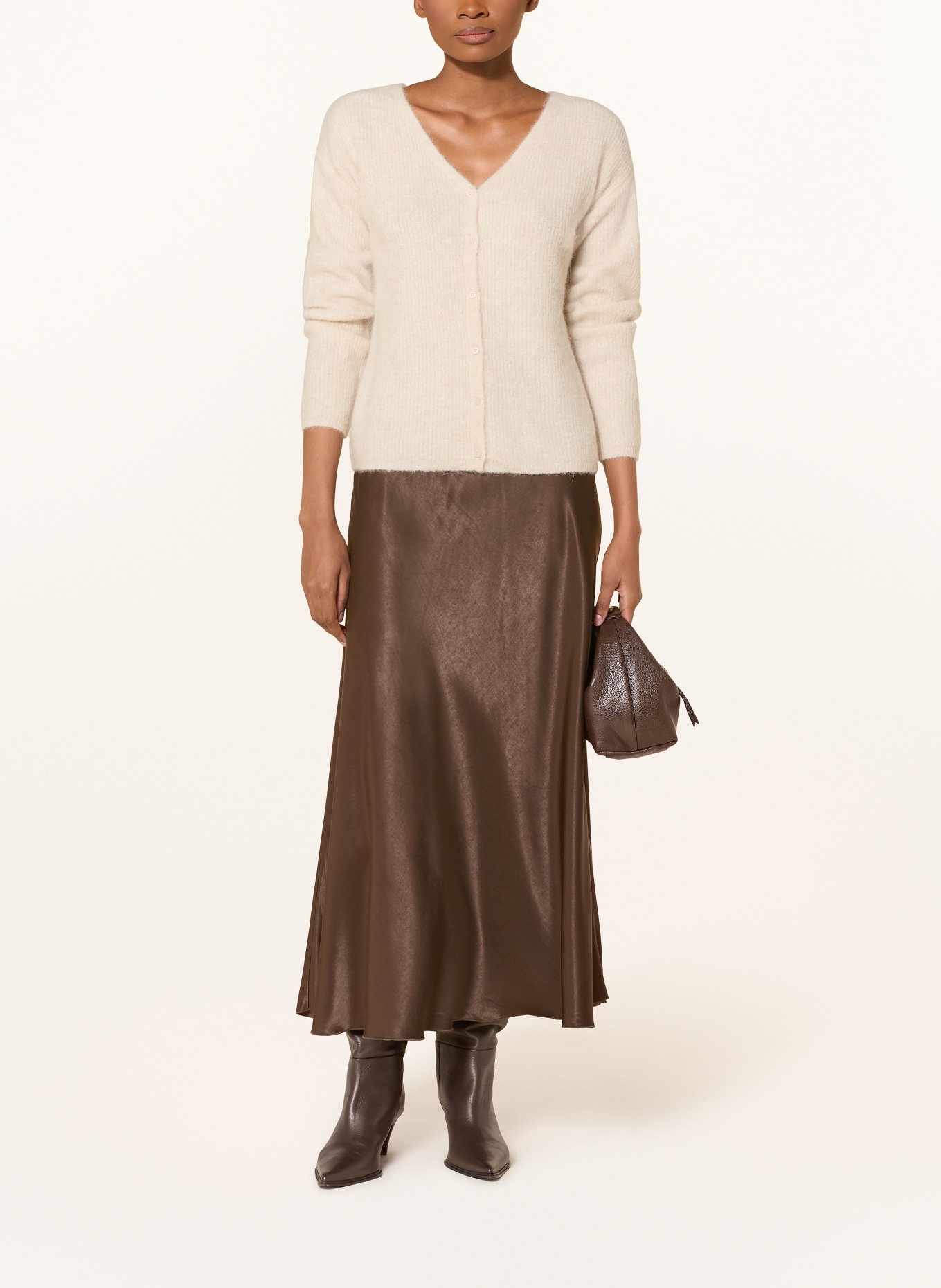 SELECTED Femme Cardigan with alpaca: ECRU