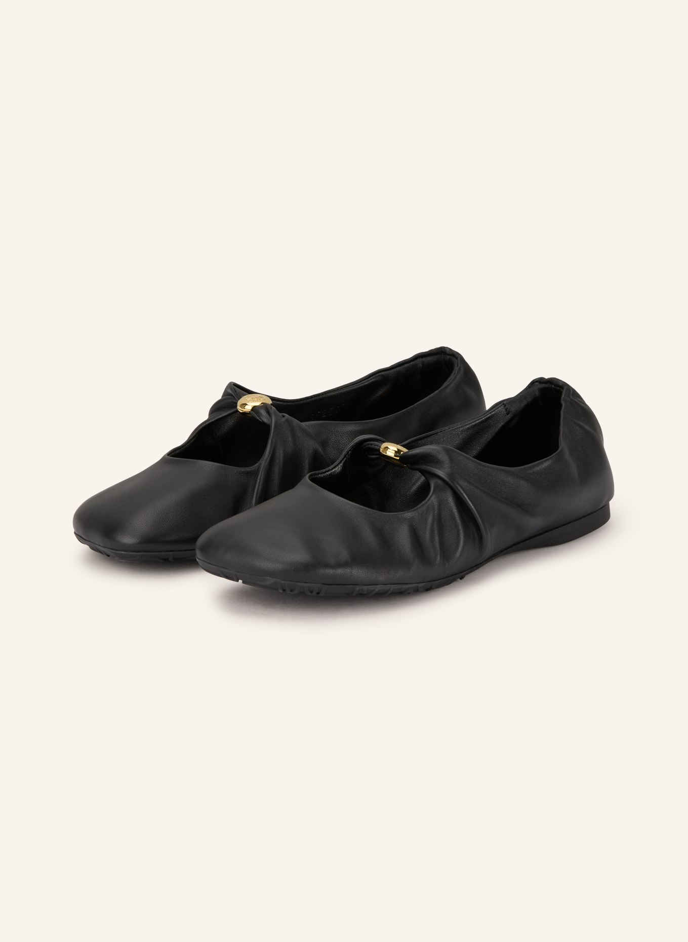 LOEWE Mary Jane ballet flats PEBBLE SOFT: BLACK