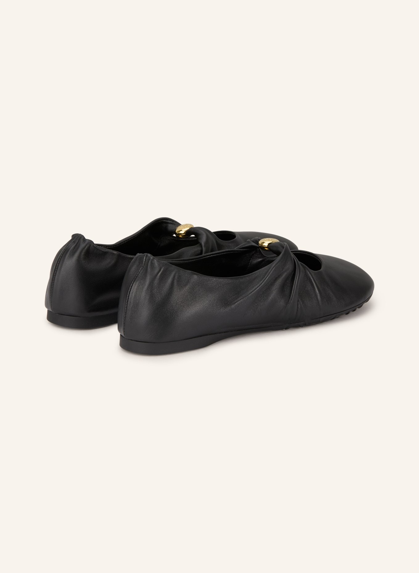 LOEWE Mary Jane ballet flats PEBBLE SOFT: BLACK