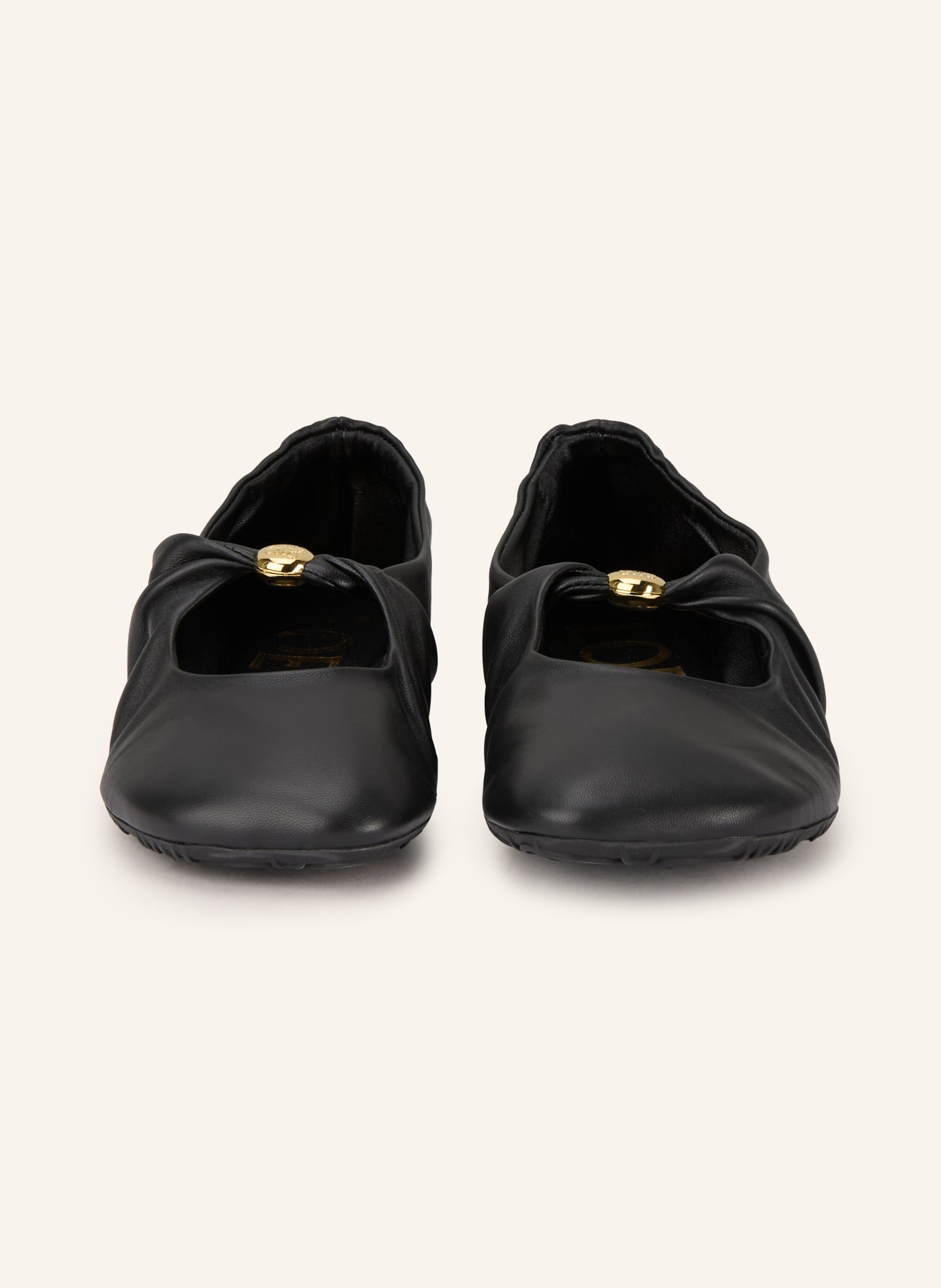 LOEWE Mary Jane ballet flats PEBBLE SOFT: BLACK