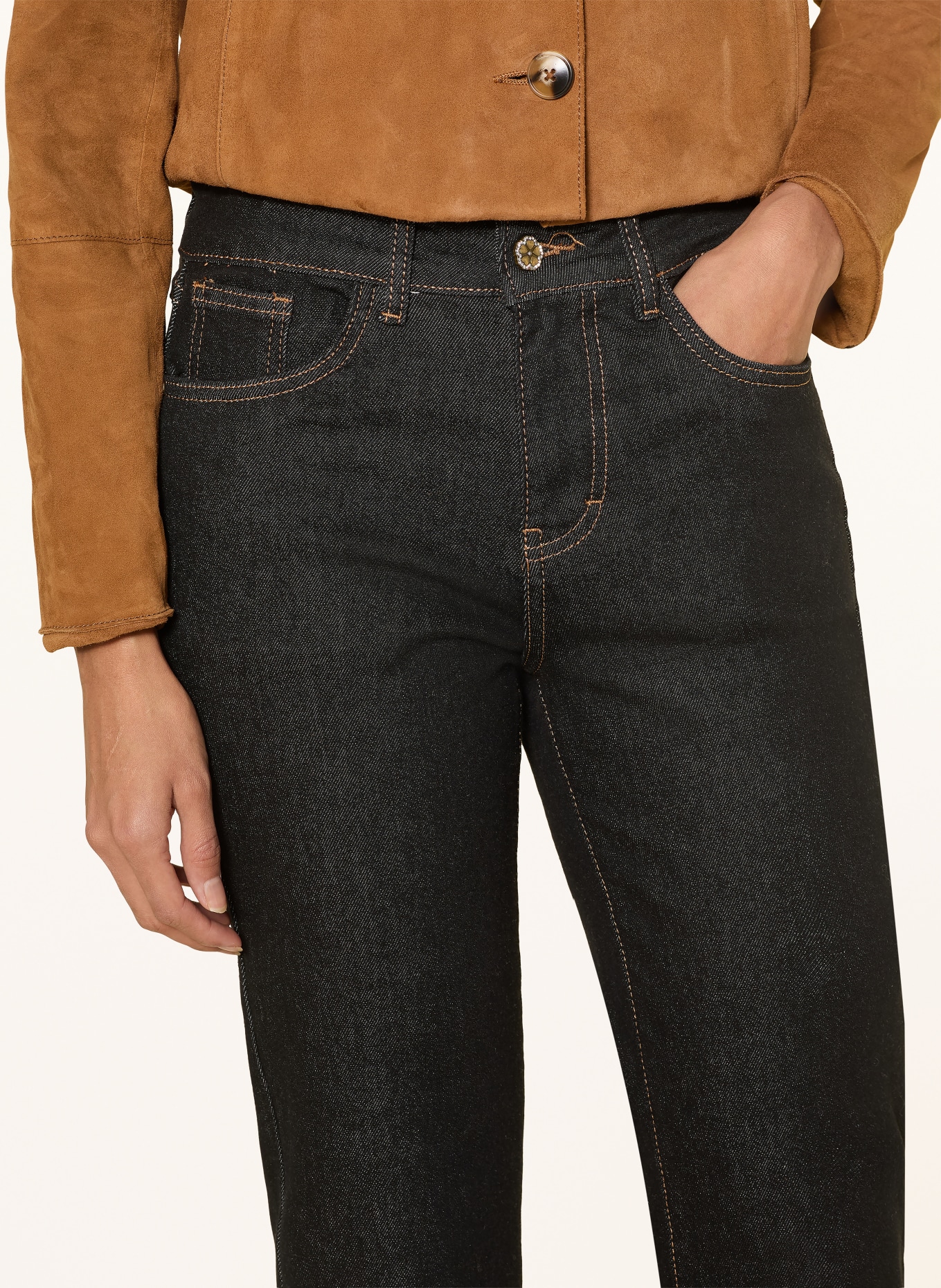 CARTOON Proste dżinsy z kamieniami ozdobnymi: 8626 Raw Denim