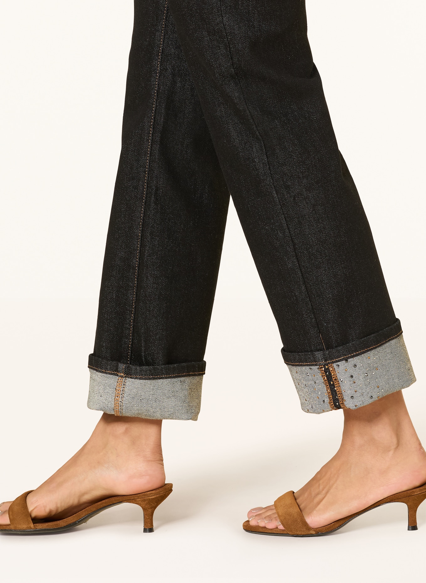 CARTOON Proste dżinsy z kamieniami ozdobnymi: 8626 Raw Denim