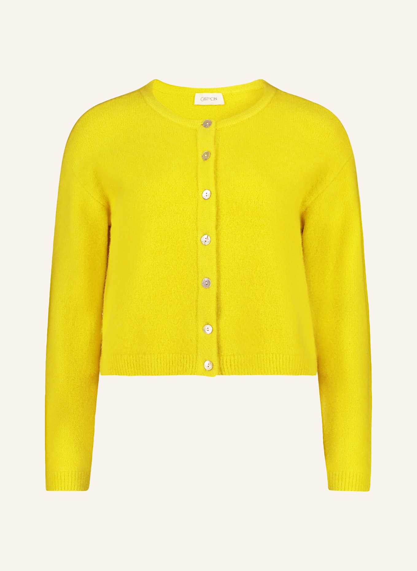 CARTOON cardigan: YELLOW