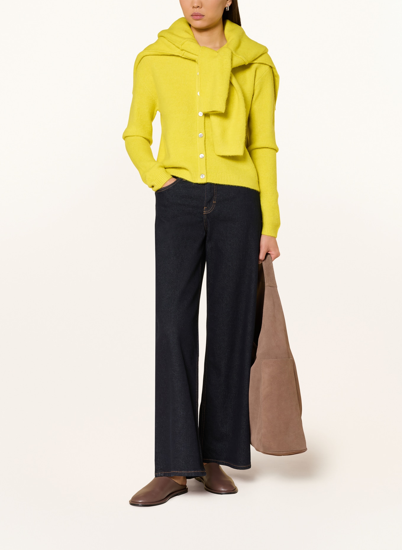 CARTOON cardigan: YELLOW