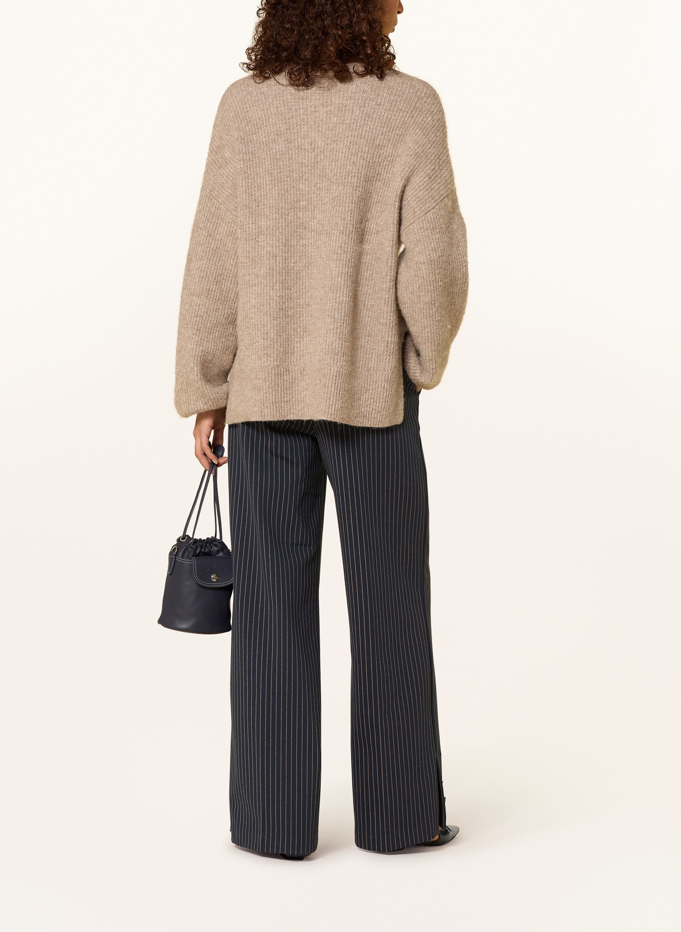 CARTOON Marlenehose: DUNKELGRAU / HELLORANGE