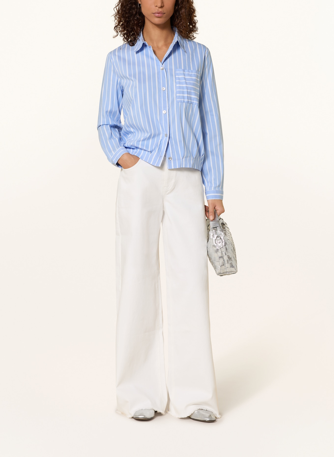 CARTOON koszula: JASNONIEBIESKI / BIAŁY