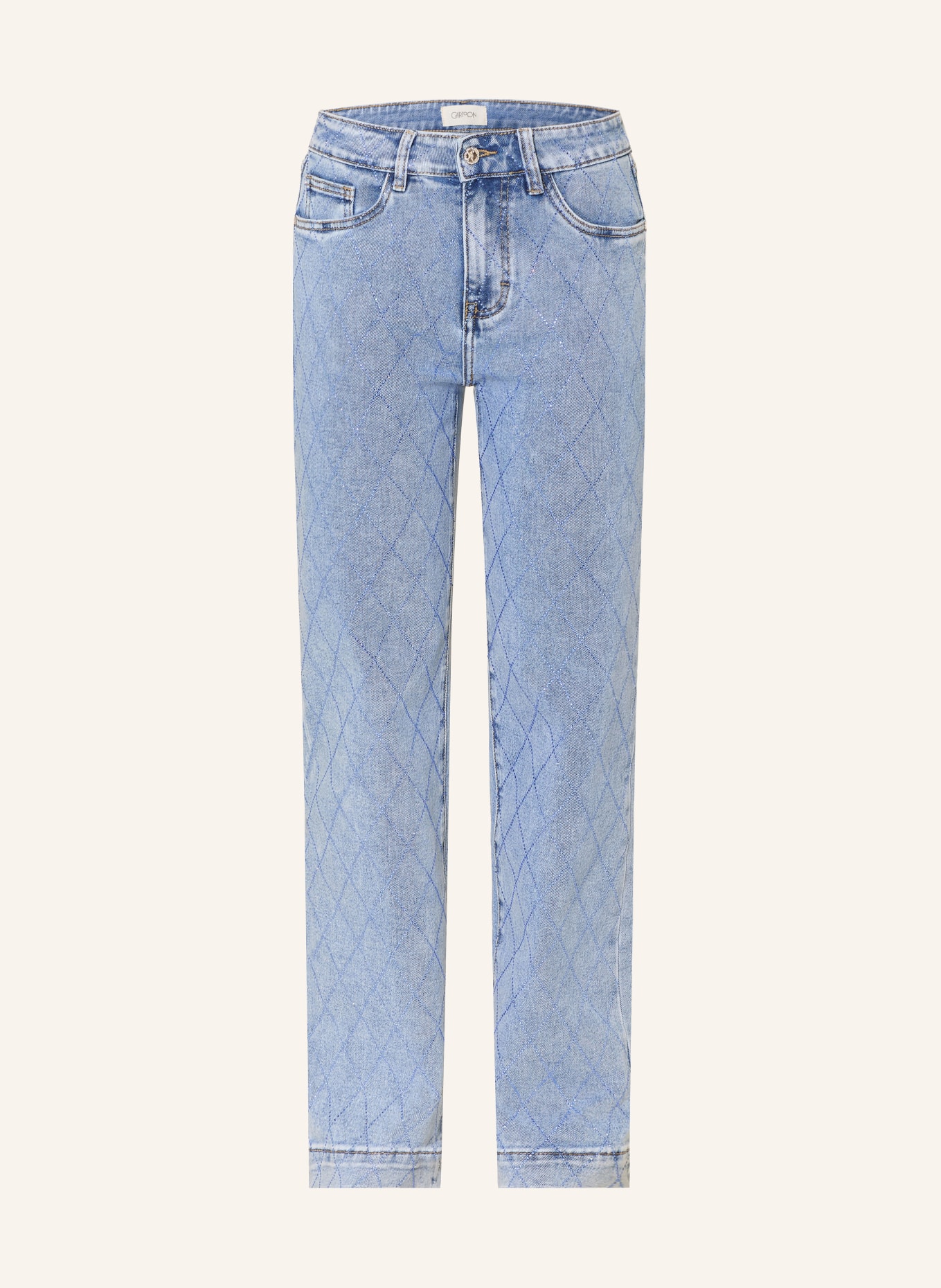 CARTOON Proste dżinsy z kamieniami ozdobnymi: 8618 LIGHT BLUE DENIM