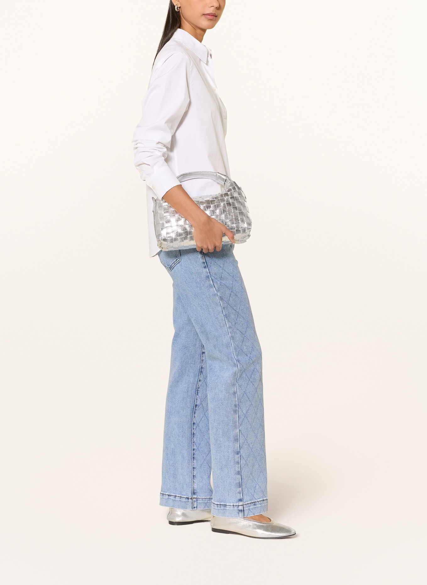 CARTOON Proste dżinsy z kamieniami ozdobnymi: 8618 LIGHT BLUE DENIM