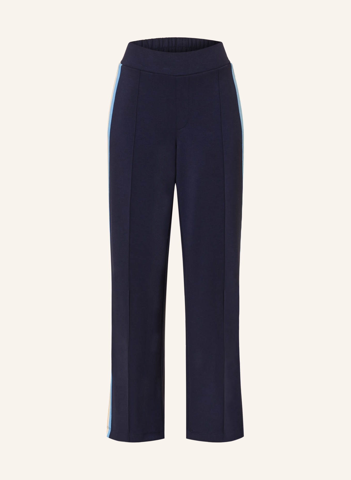 CARTOON Spodnie dżersejowe z galonowymi paskami: GRANATOWY / JASNONIEBIESKI / BIAŁY