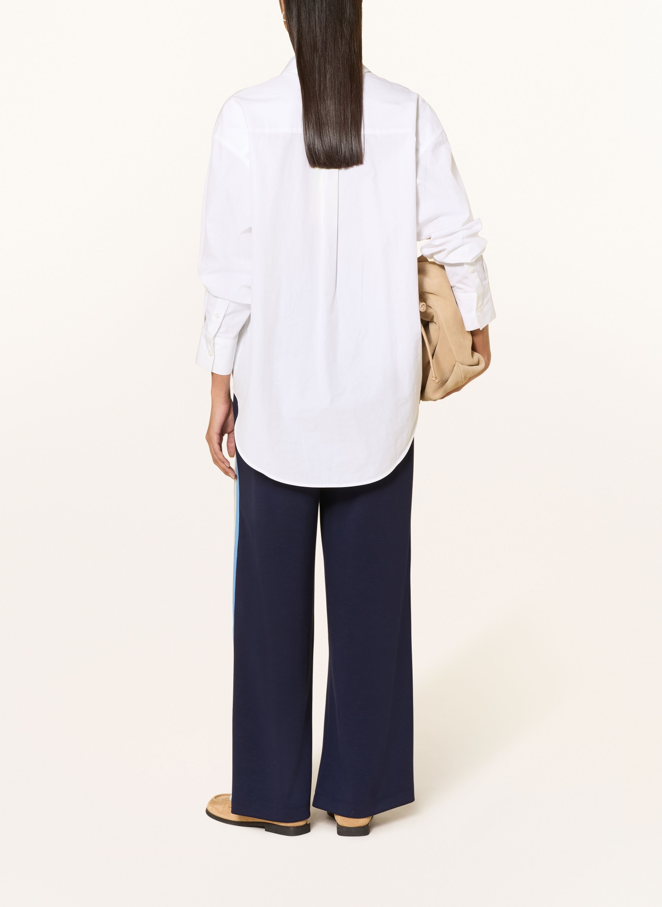 CARTOON Spodnie dżersejowe z galonowymi paskami: GRANATOWY / JASNONIEBIESKI / BIAŁY