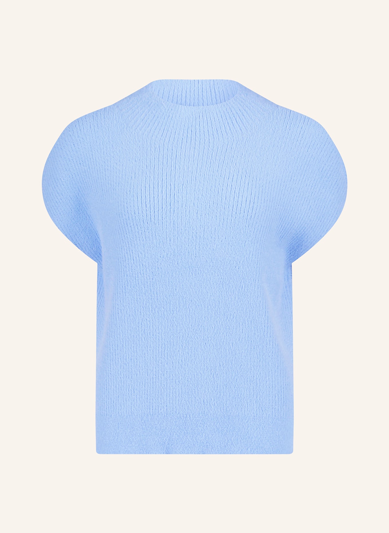 CARTOON sleeveless sweater: LIGHT BLUE