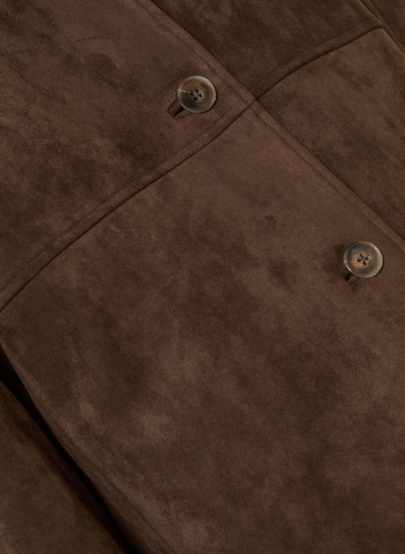 MRS & HUGS Overjacket in Lederoptik: DUNKELBRAUN