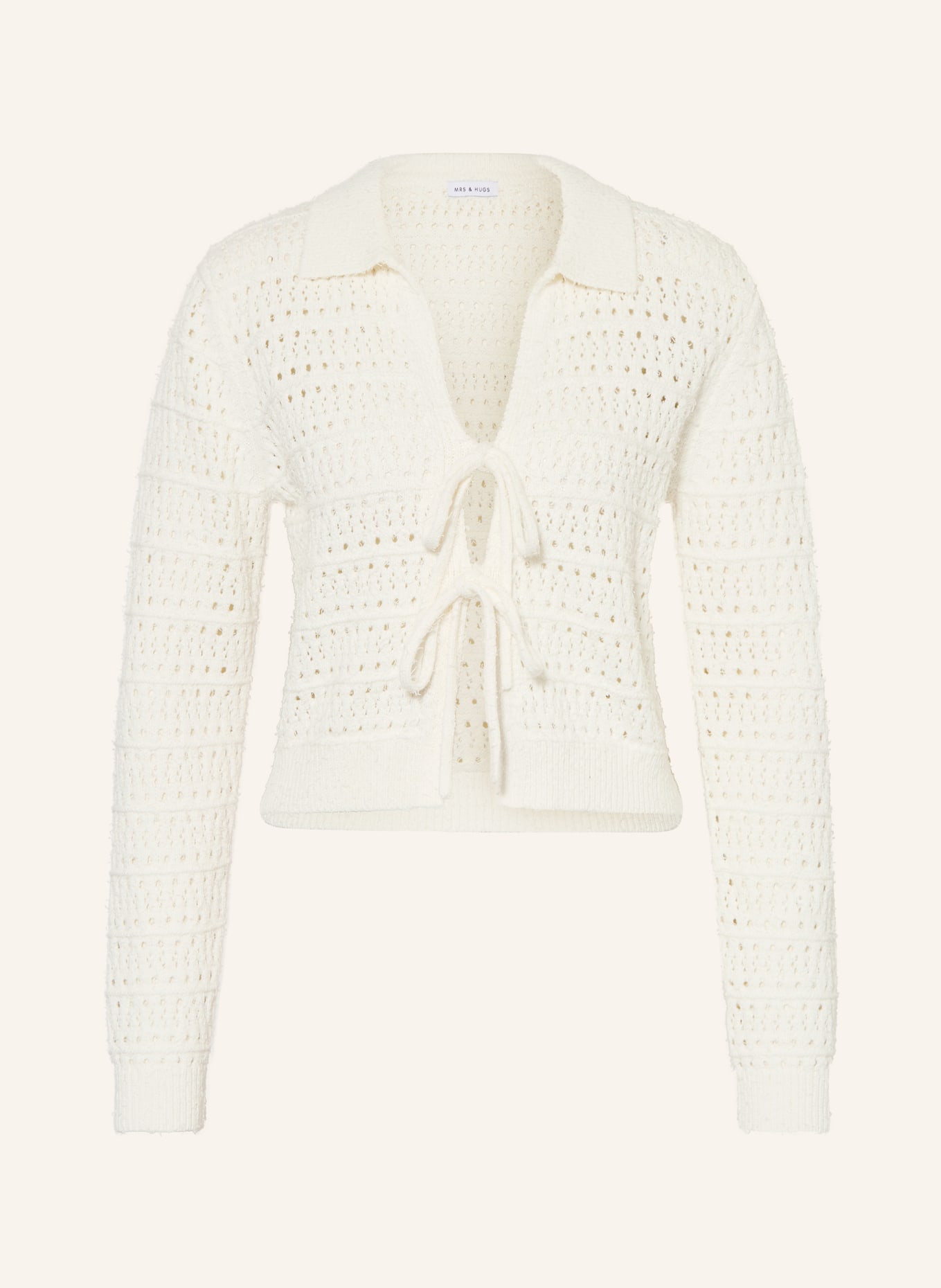 MRS & HUGS cardigan: BLANC