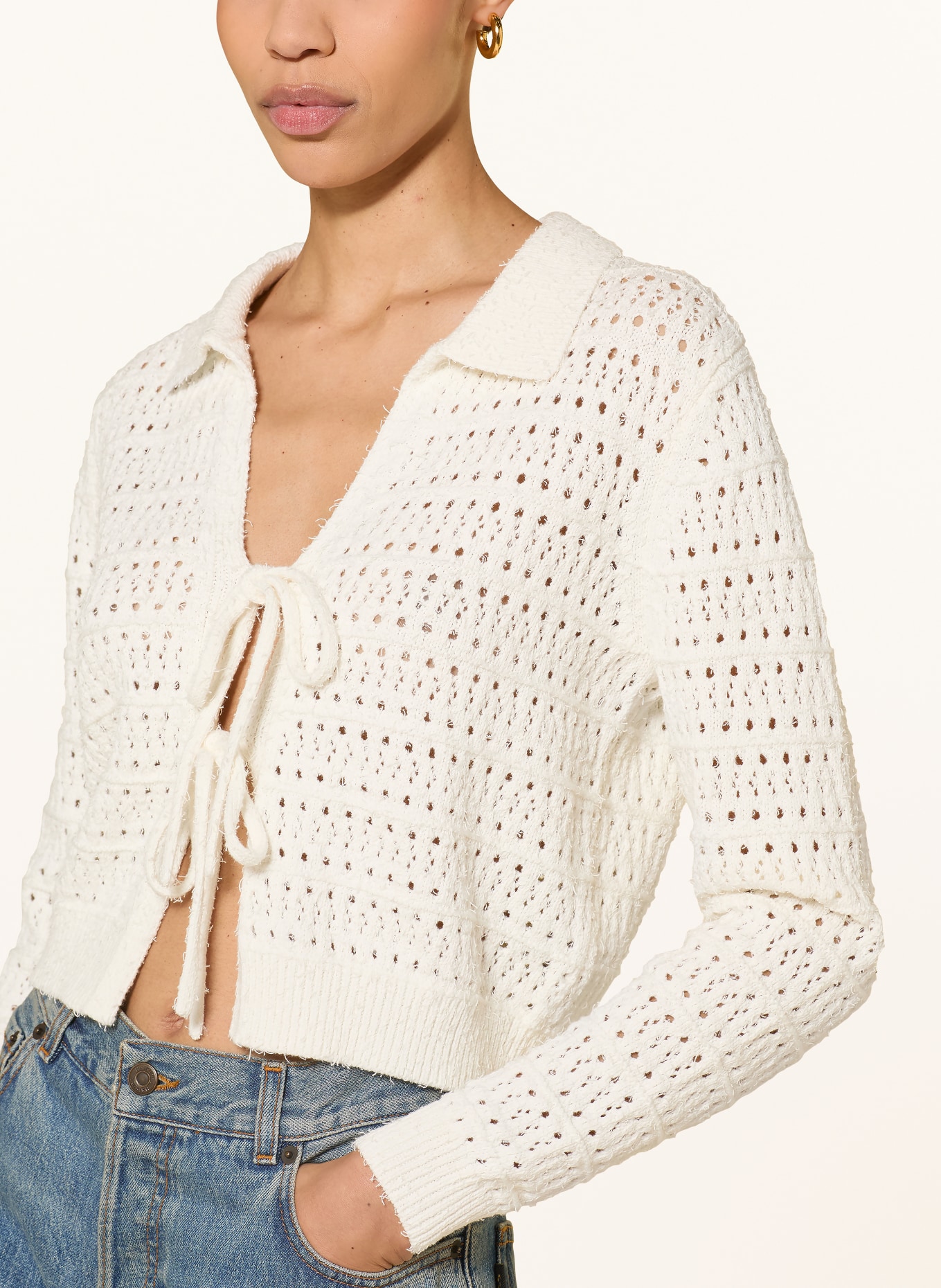 MRS & HUGS cardigan: BLANC