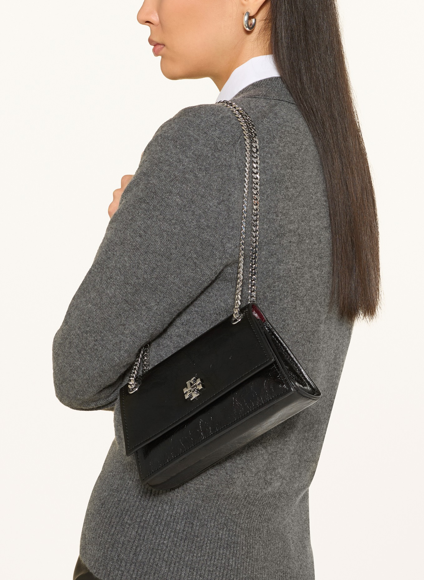 TORY BURCH Handtas TURNLOCK MINI: ZWART