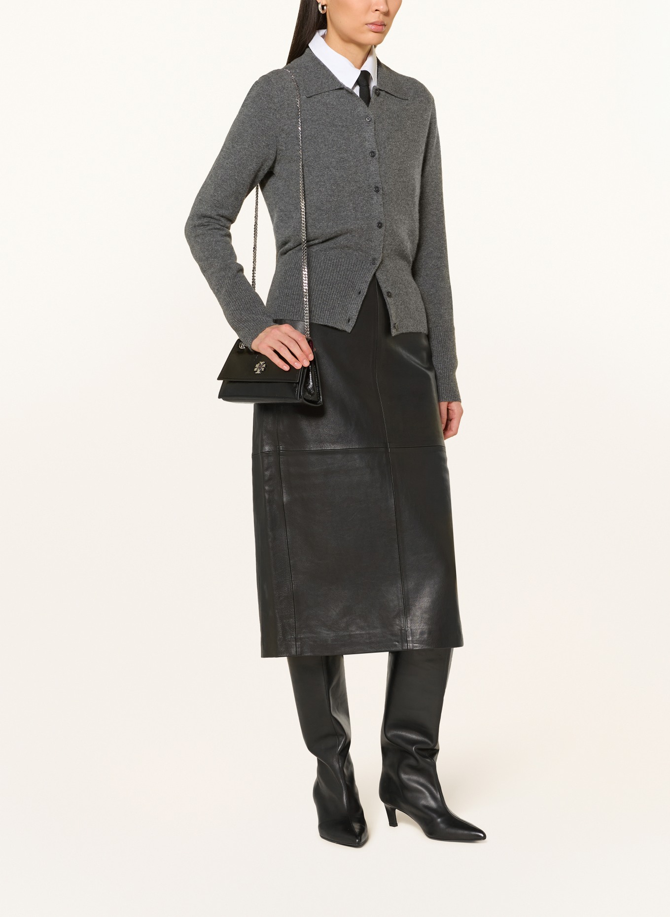 TORY BURCH Handtas TURNLOCK MINI: ZWART