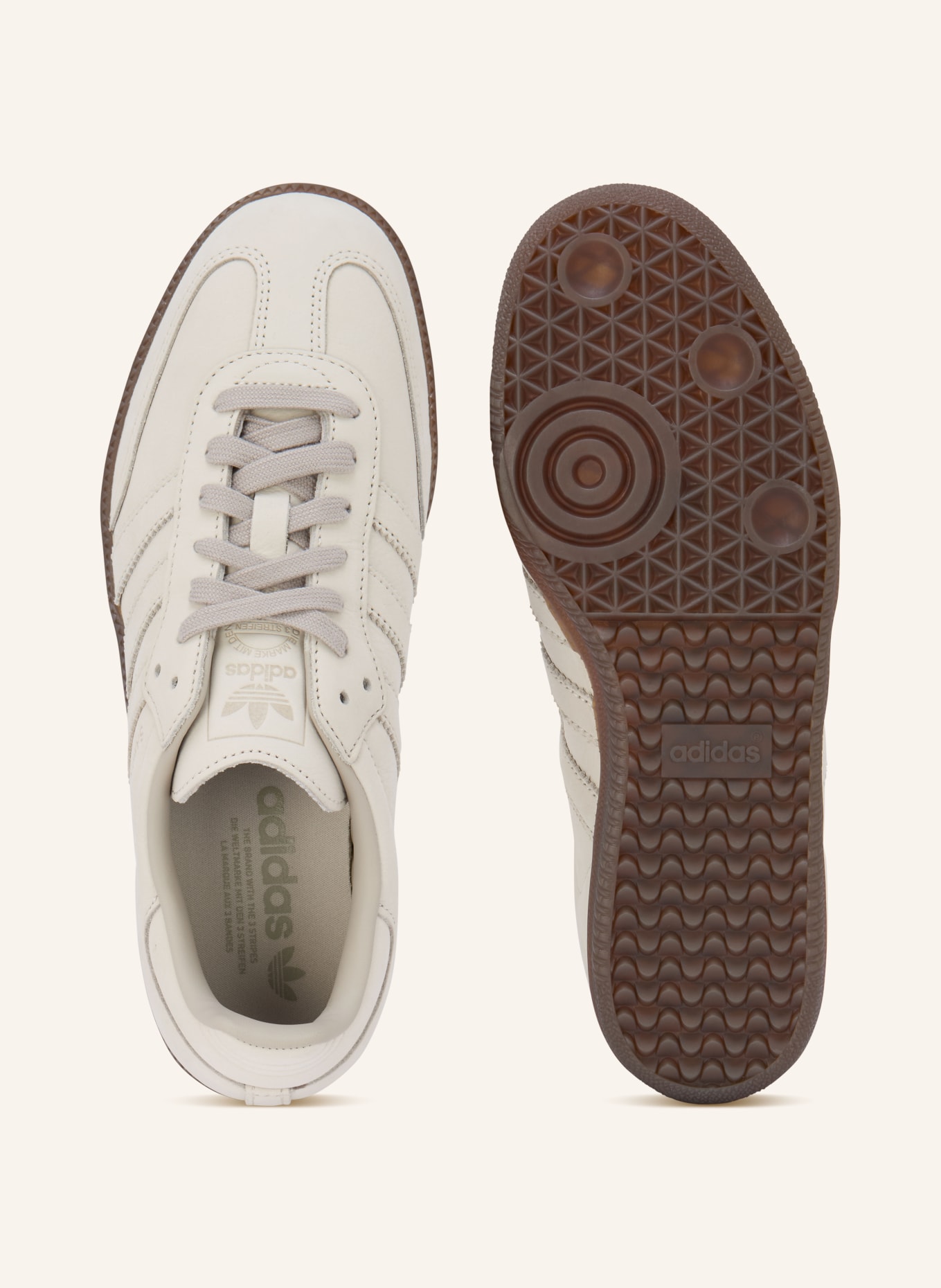 adidas Originals SAMBA OG sneaker: TAUPE / DARK BROWN