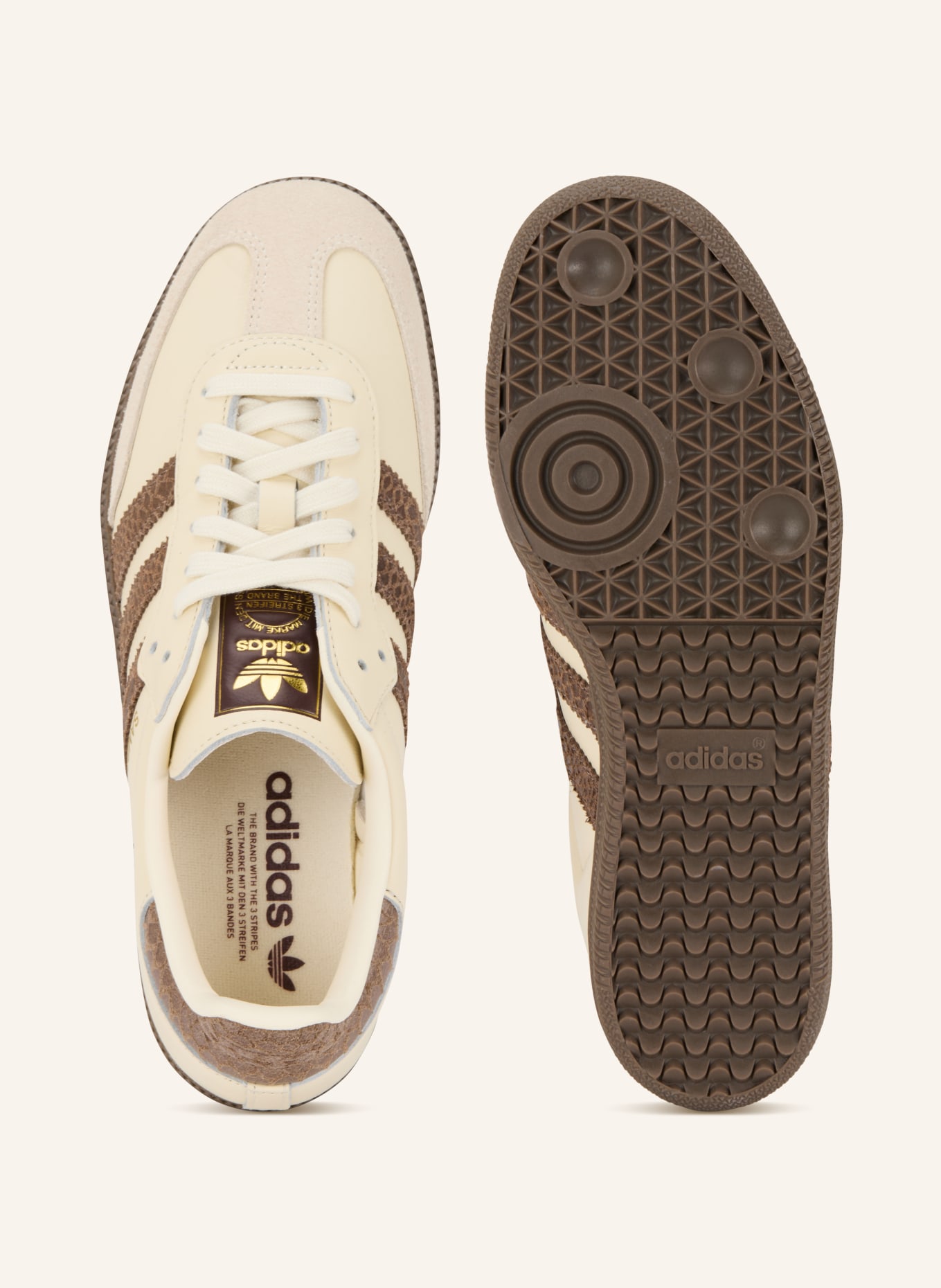 adidas Originals Sneaker SAMBA OG: BEIGE / DUNKELBRAUN / BRAUN