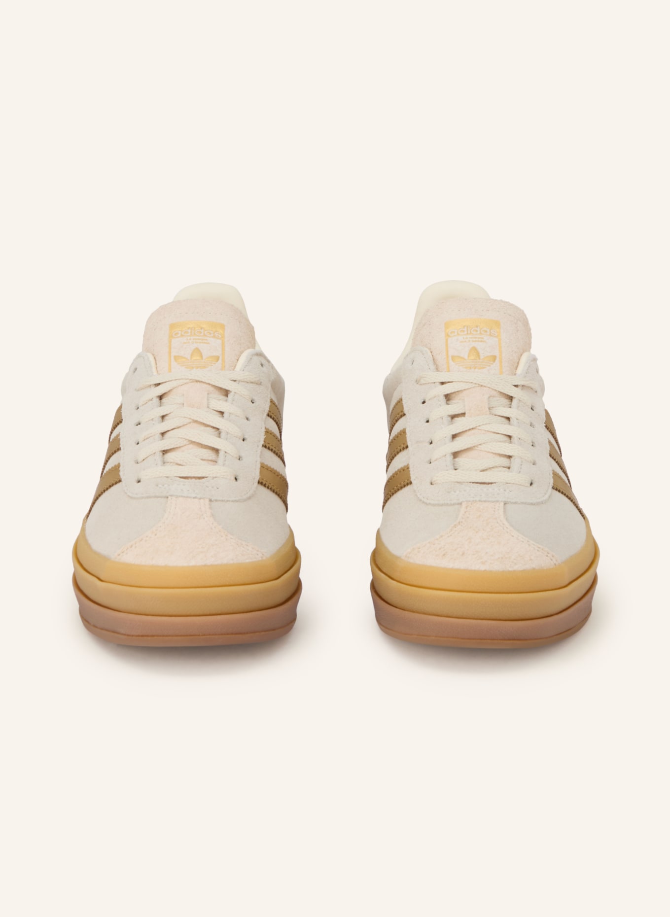 adidas Originals Sneaker GAZELLE BOLD: HELLGRAU / GOLD / BEIGE