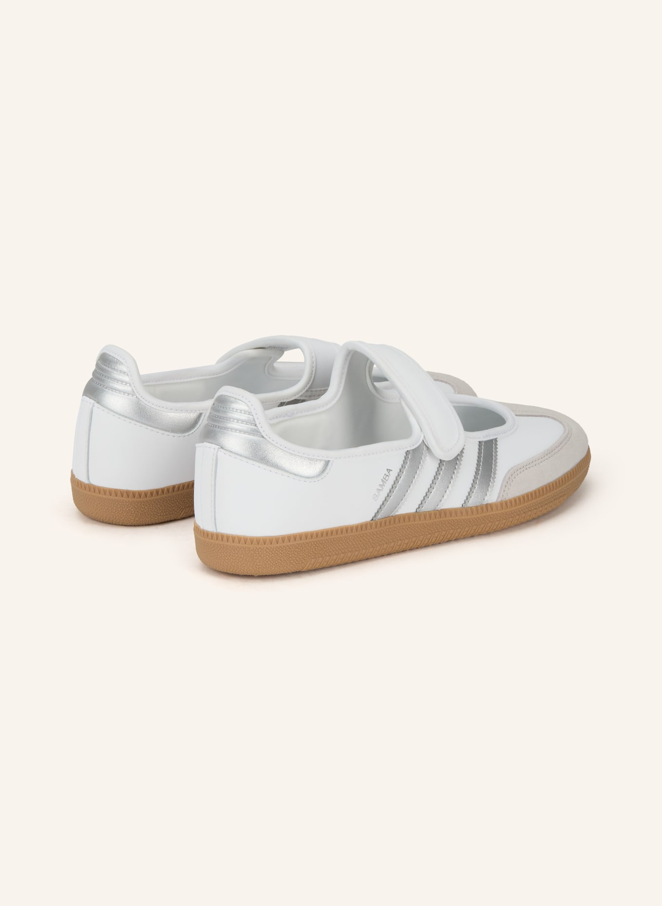 adidas Originals Baleriny Mary Jane SAMBA JANE: BIAŁY / SREBRNY / KONIAKOWY