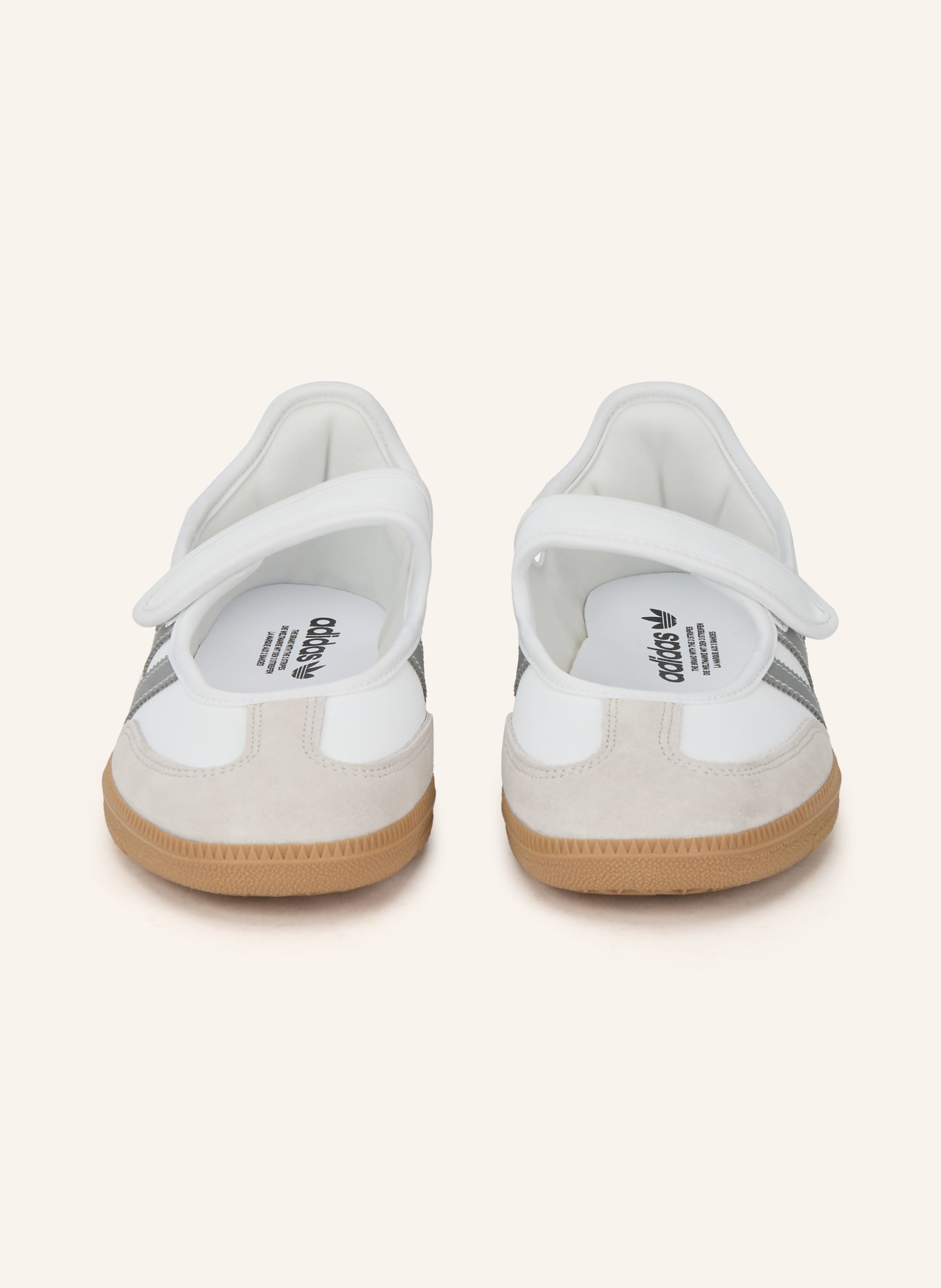 adidas Originals Baleriny Mary Jane SAMBA JANE: BIAŁY / SREBRNY / KONIAKOWY