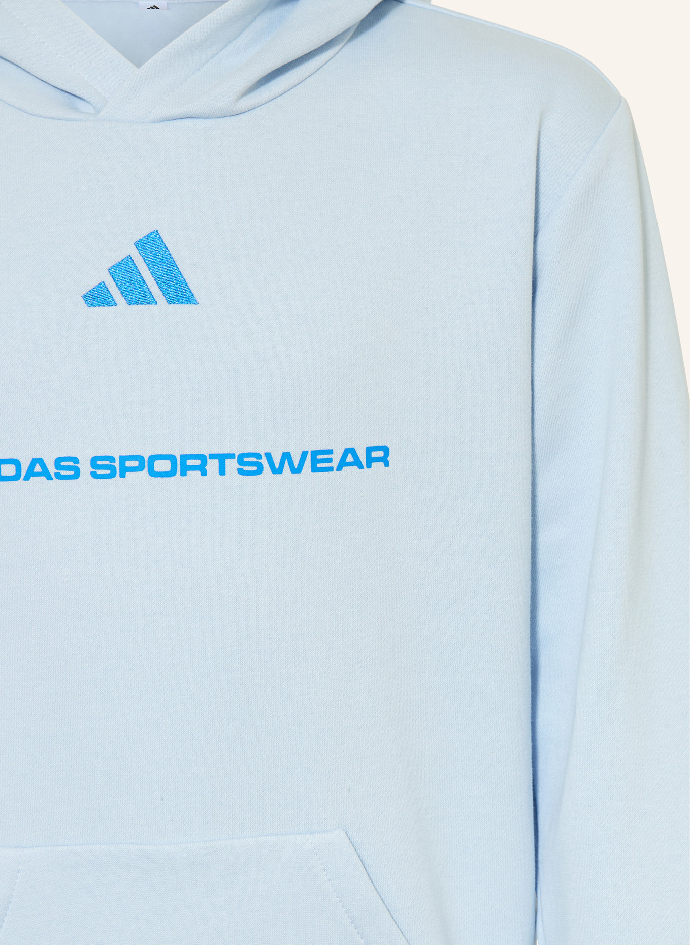 adidas Hoodie SLOGAN: HELLBLAU