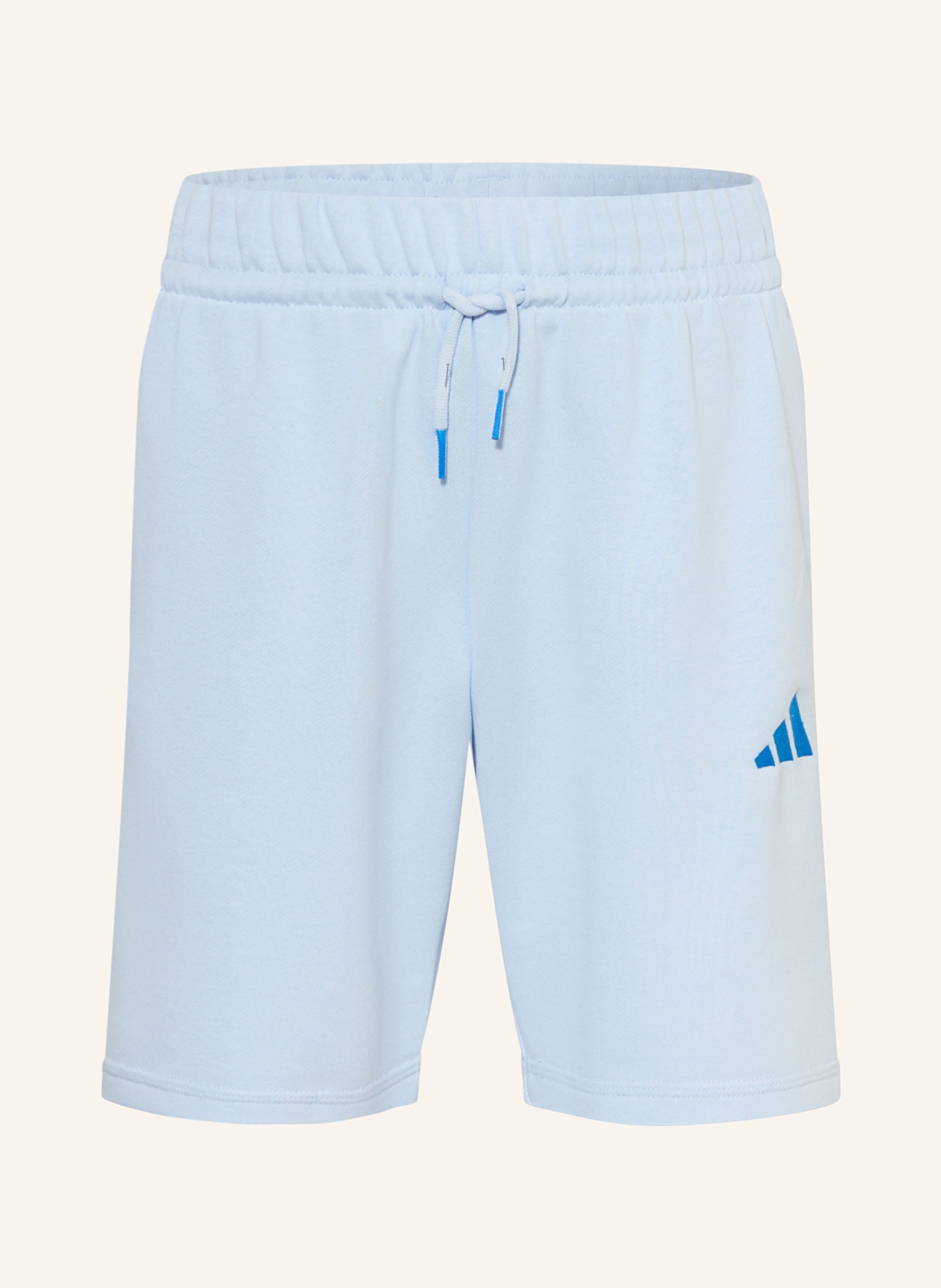 adidas Sweatshorts: HELLBLAU / BLAU