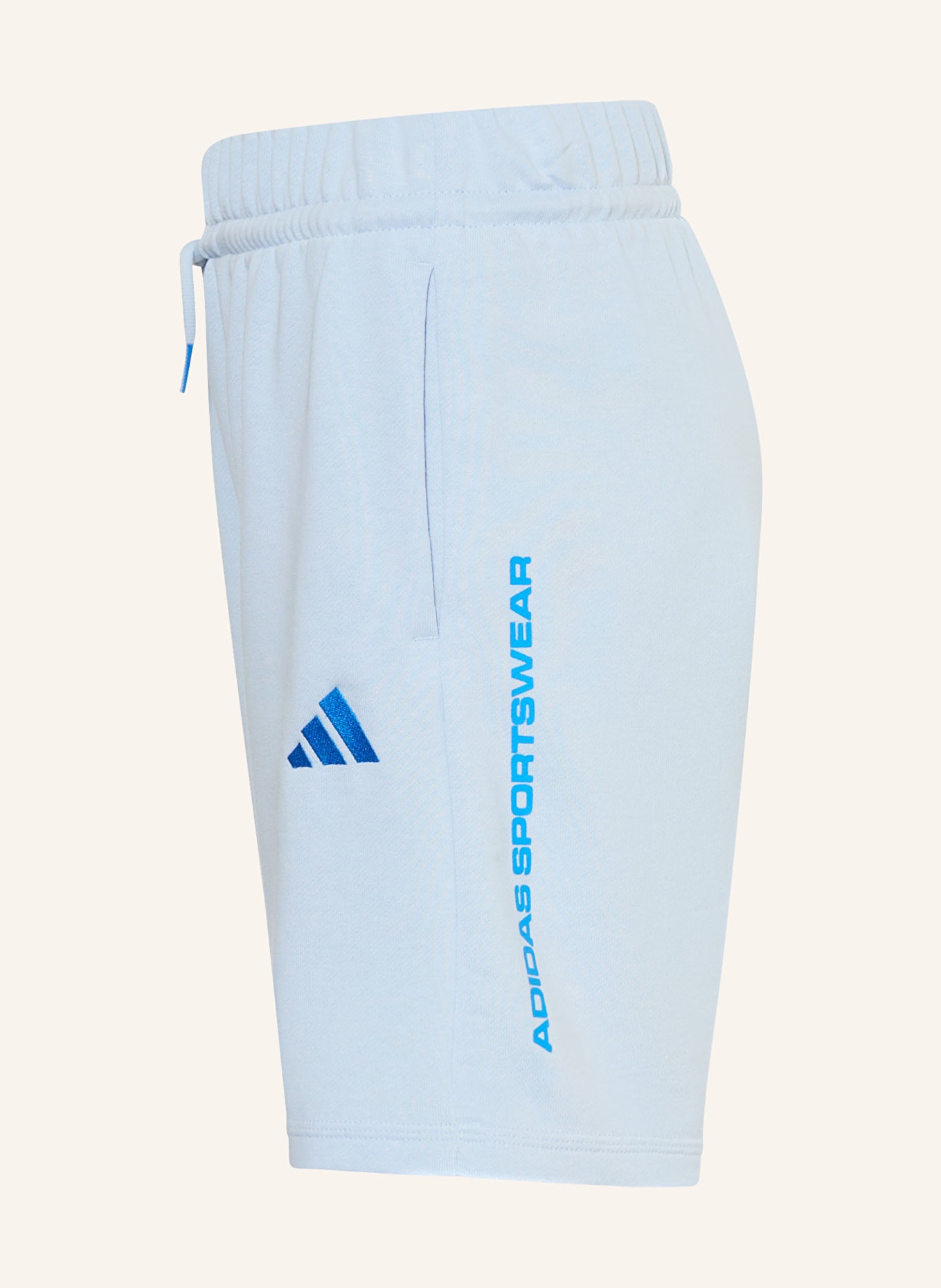 adidas Sweatshorts: HELLBLAU / BLAU