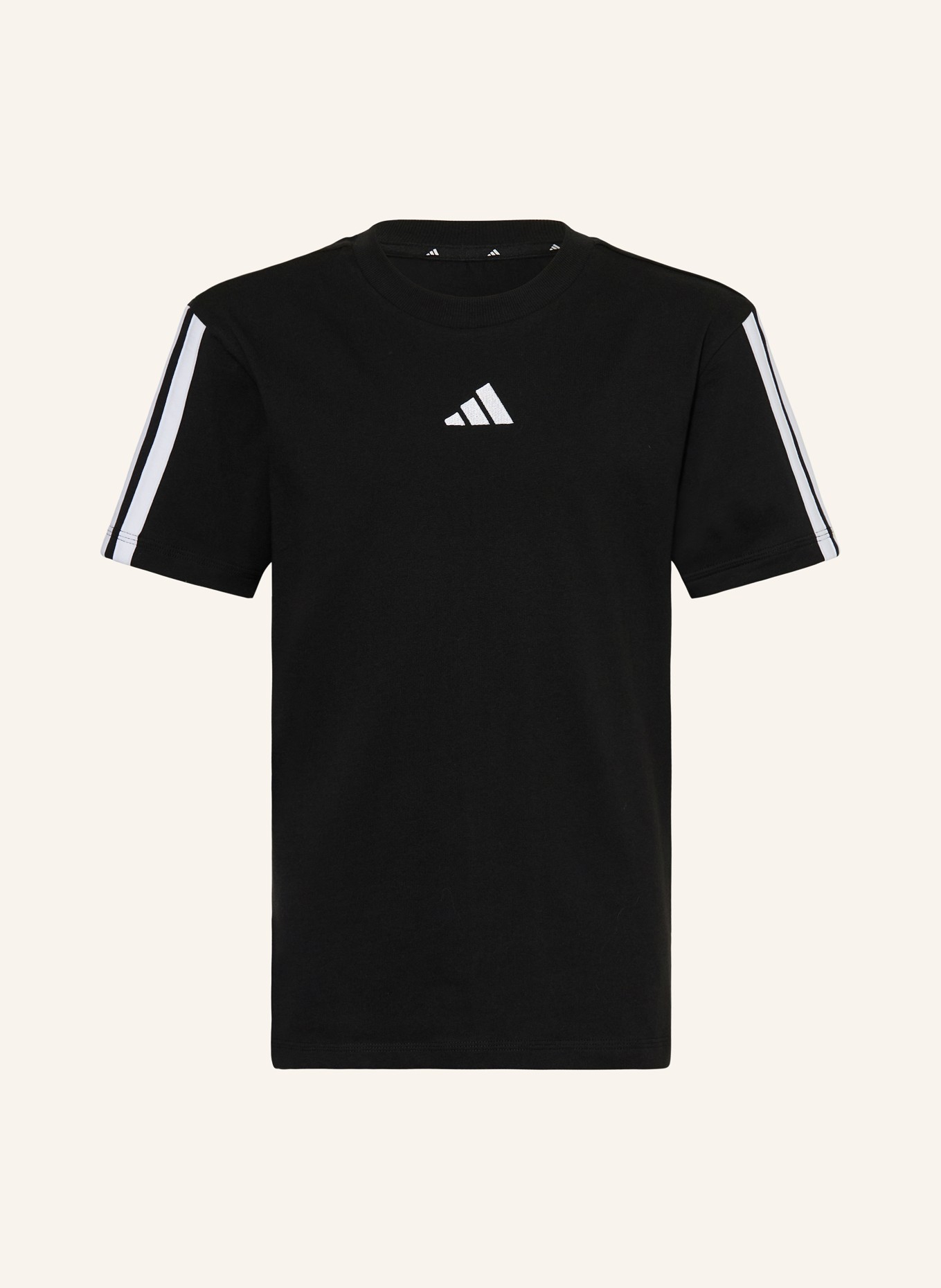 adidas T-Shirt ESSENTIALS: SCHWARZ / WEISS