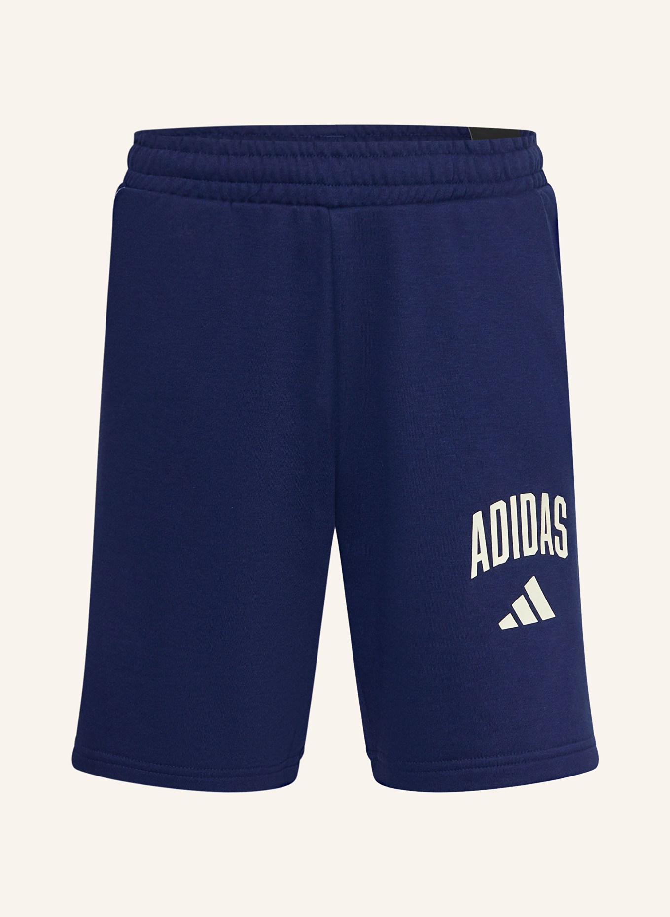 adidas Sweatshorts: DUNKELBLAU / CREME