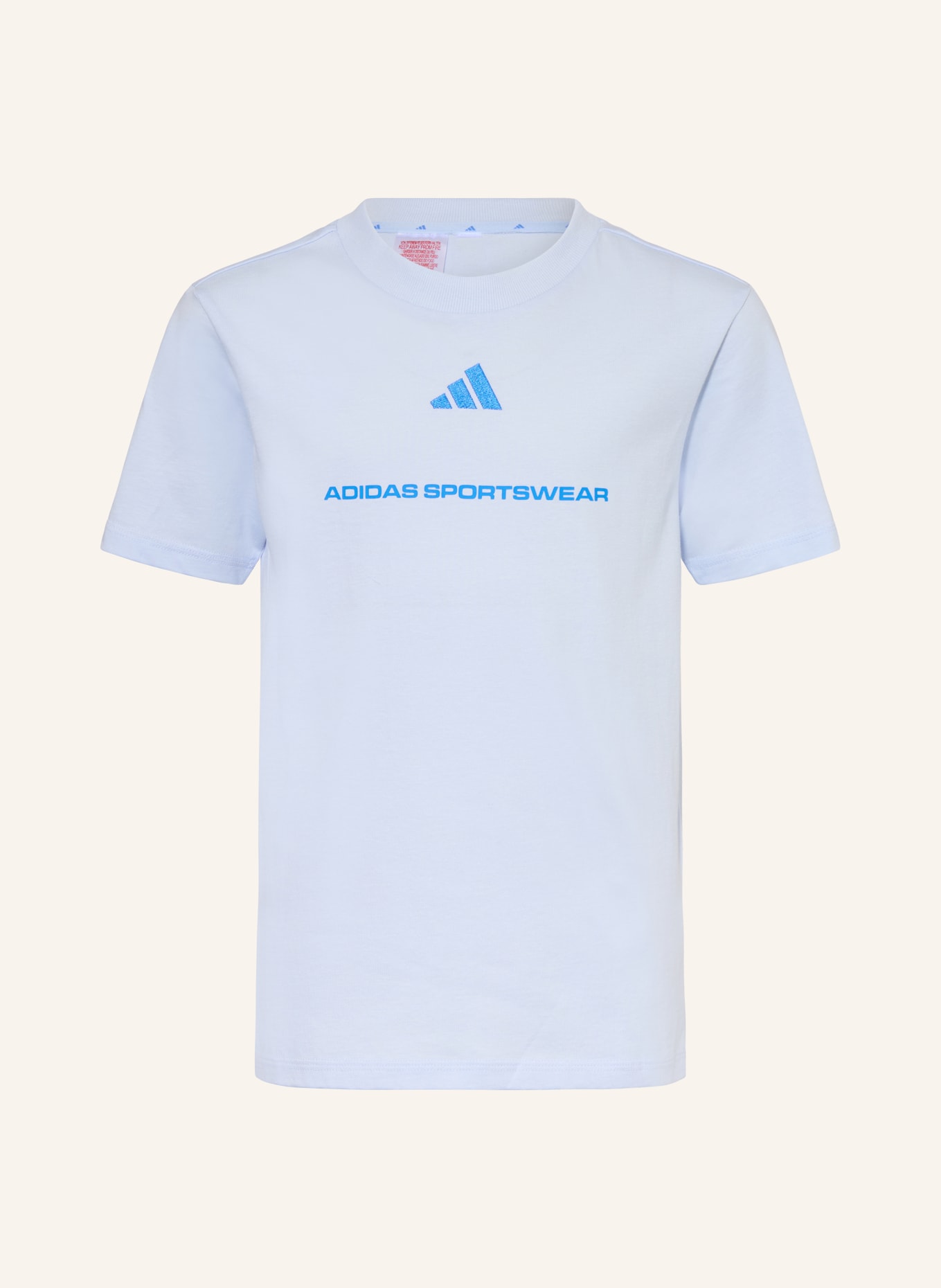 adidas T-Shirt SLOGAN: HELLBLAU