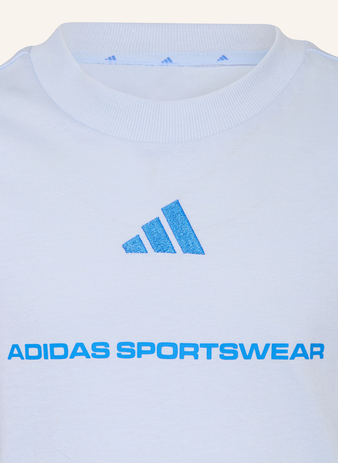 adidas T-Shirt SLOGAN: HELLBLAU