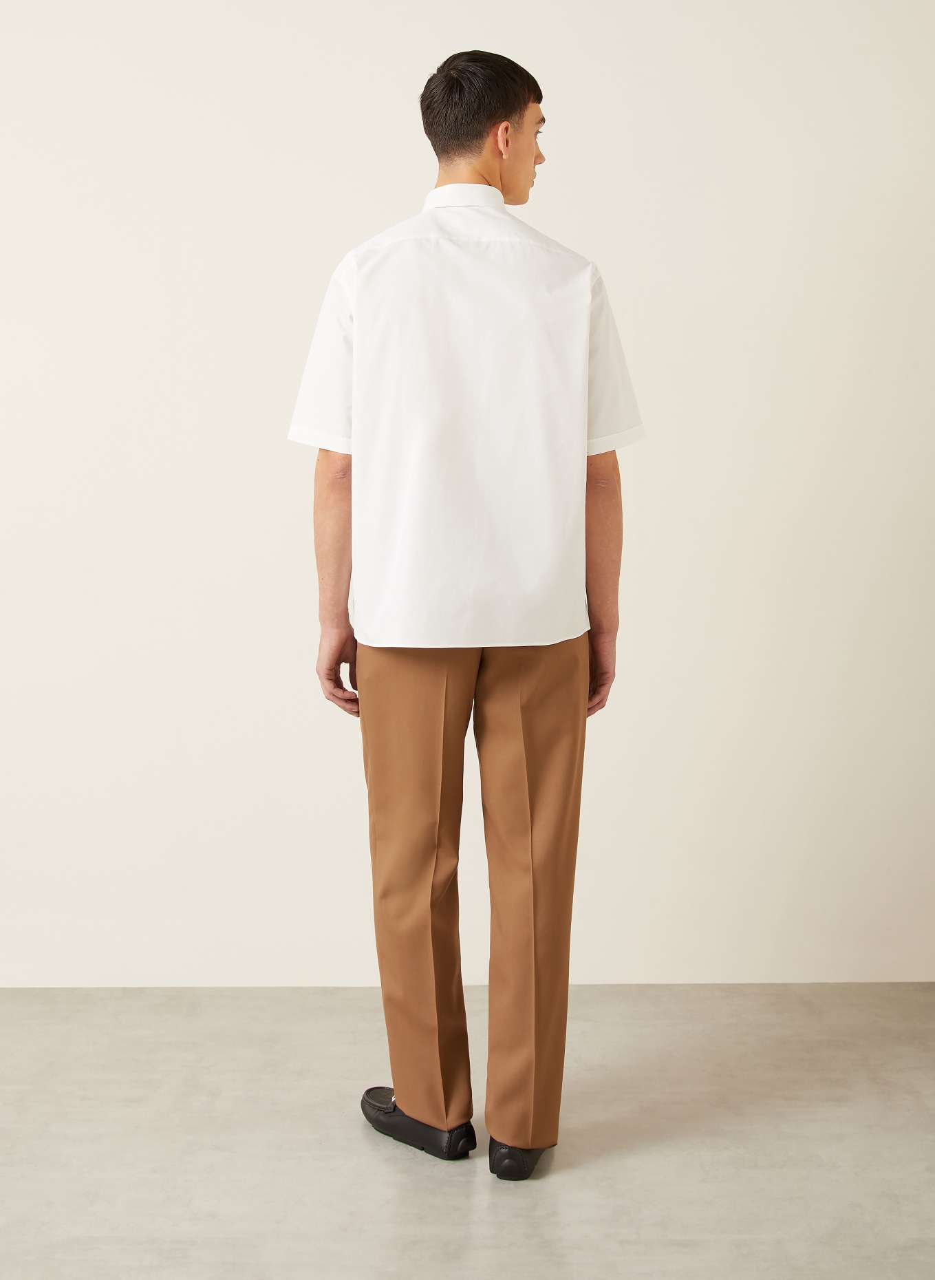FENDI Short-sleeved Comfort Fit shirt: WHITE