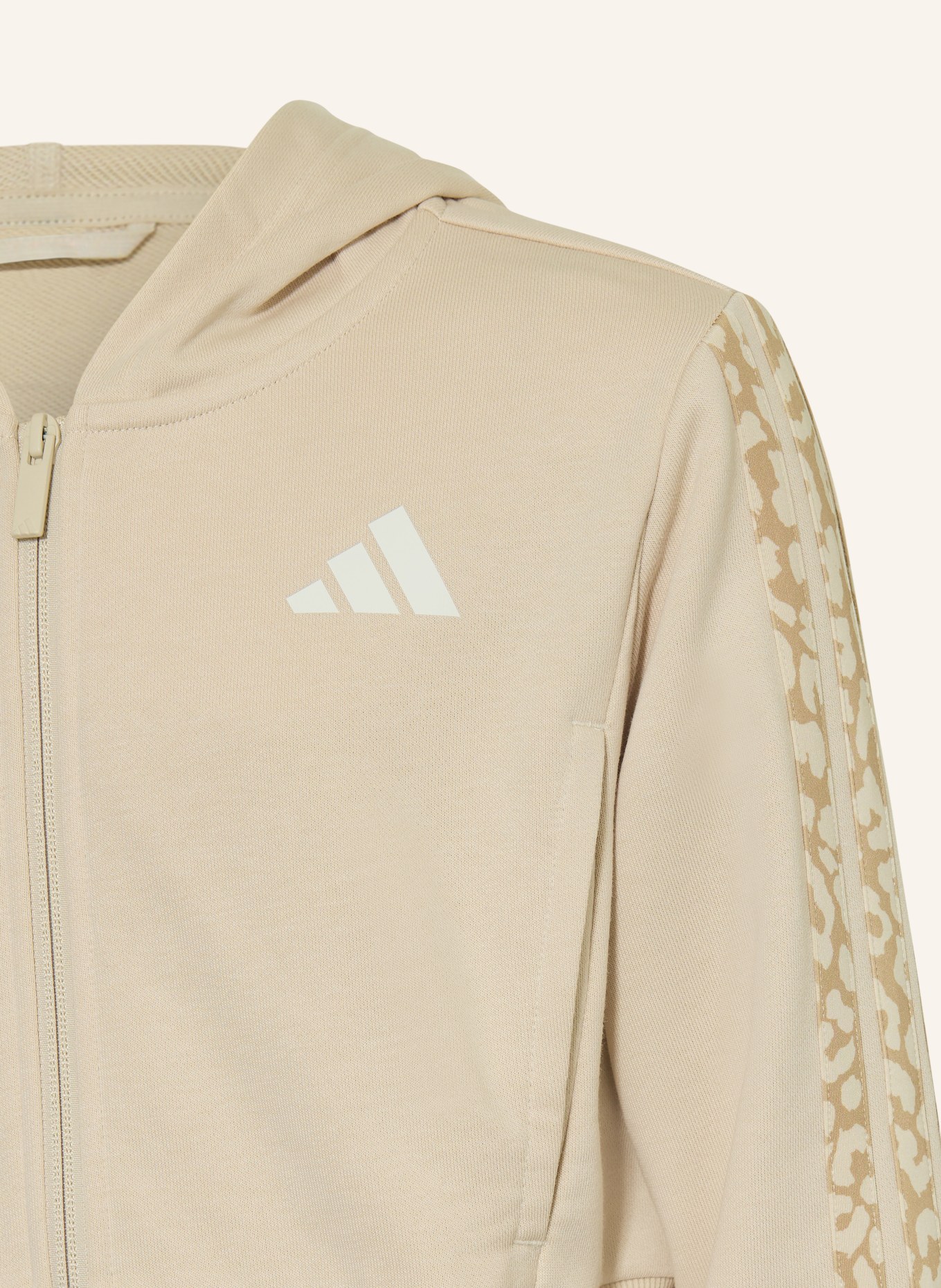 adidas sweat jacket: CAMEL
