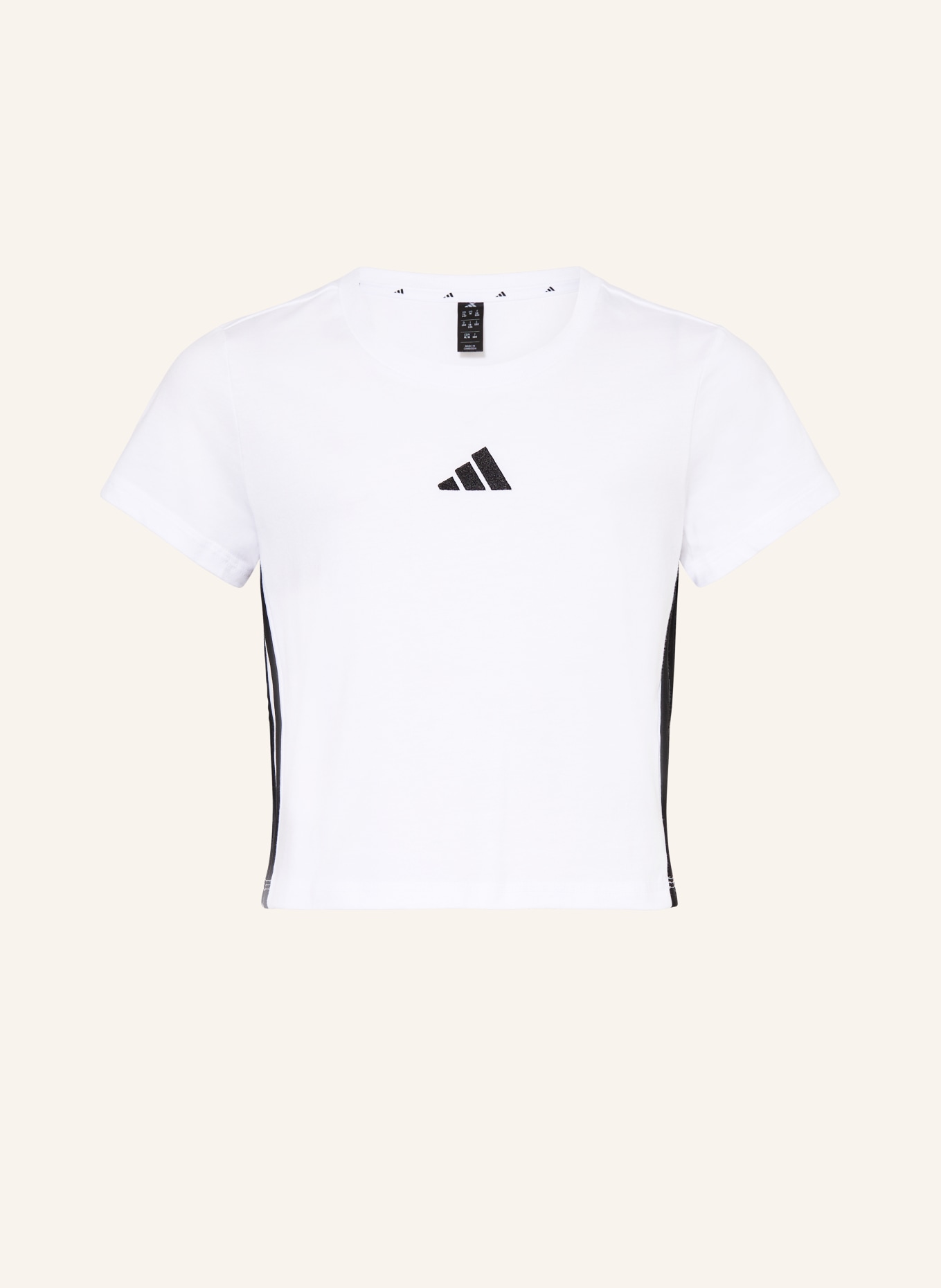 adidas ESSENTIALS T-shirt: WHITE / BLACK