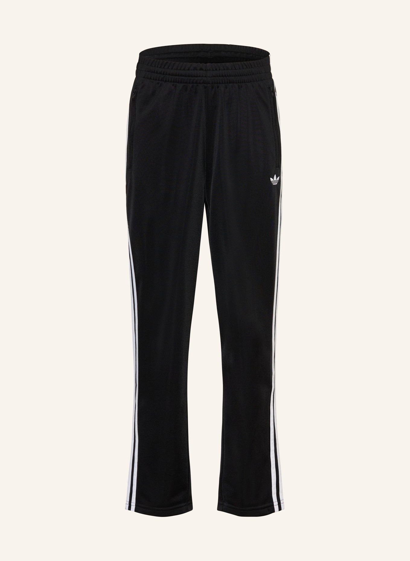 adidas Originals Tepláky FIREBIRD: ČERNÁ / BÍLÁ