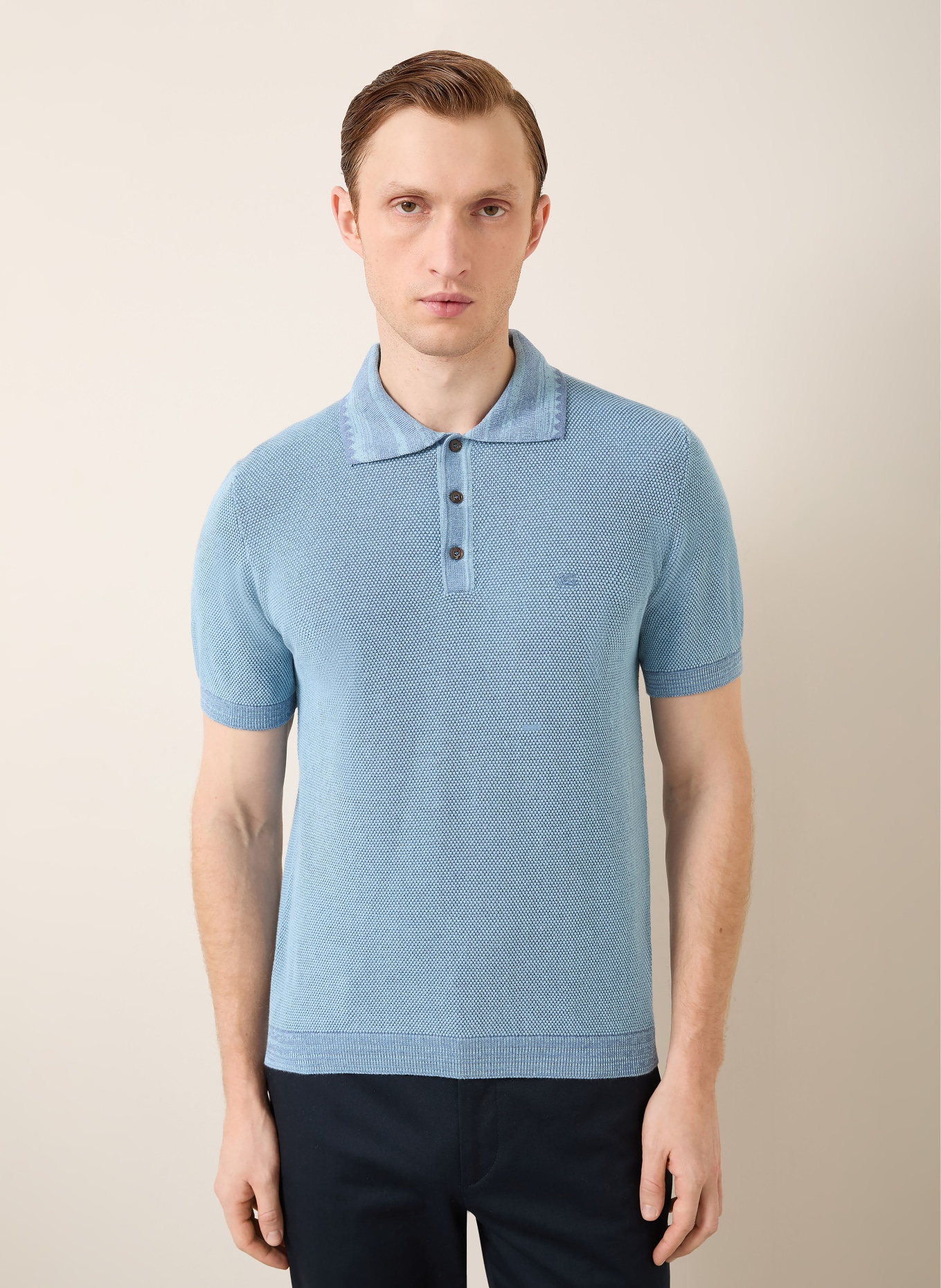 ETRO Polo en maille: BLEU