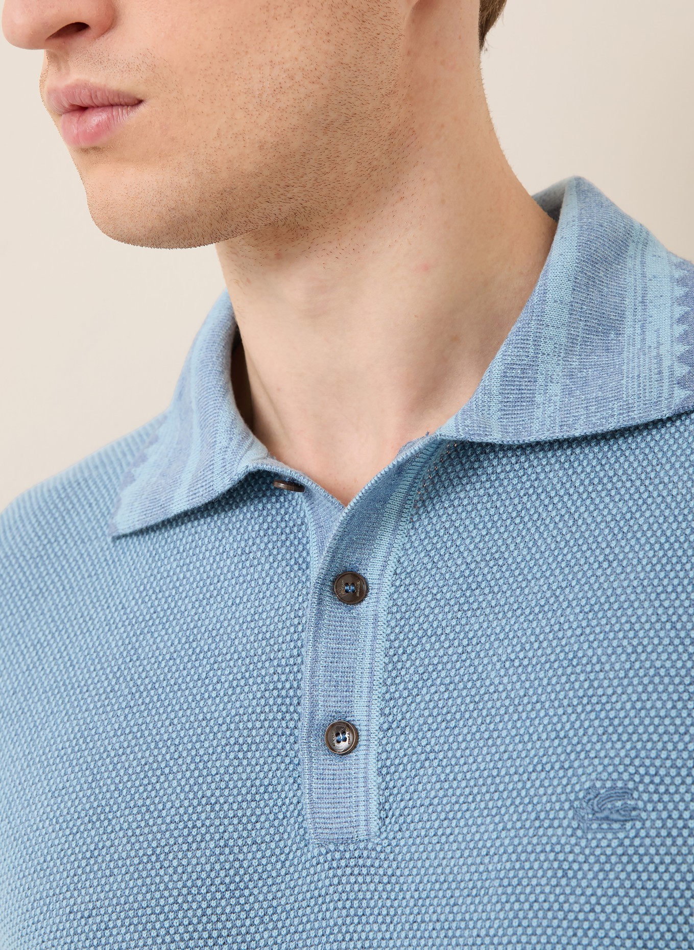 ETRO Polo en maille: BLEU
