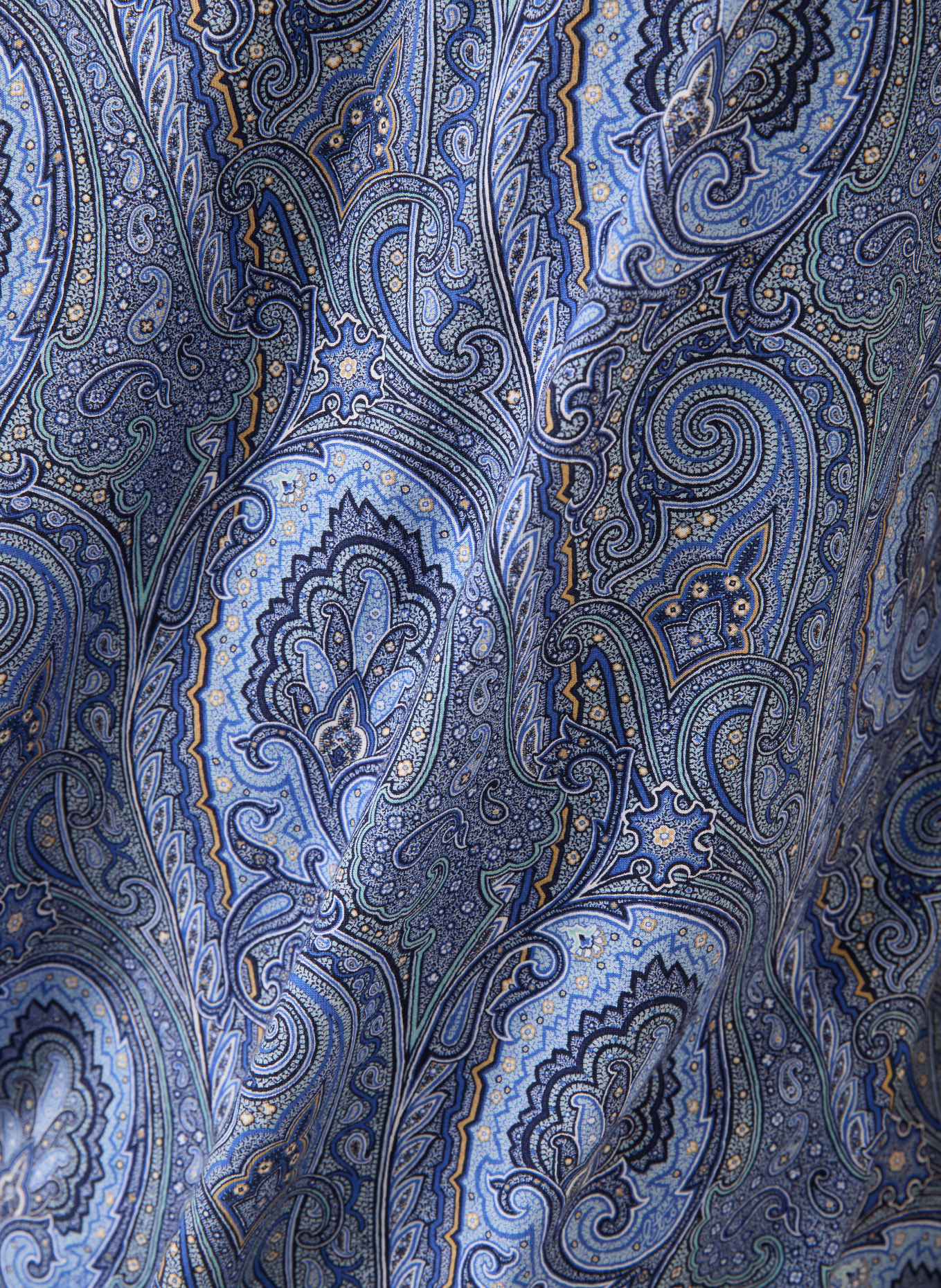 ETRO T-Shirt ROMA: BLAU / HELLBLAU